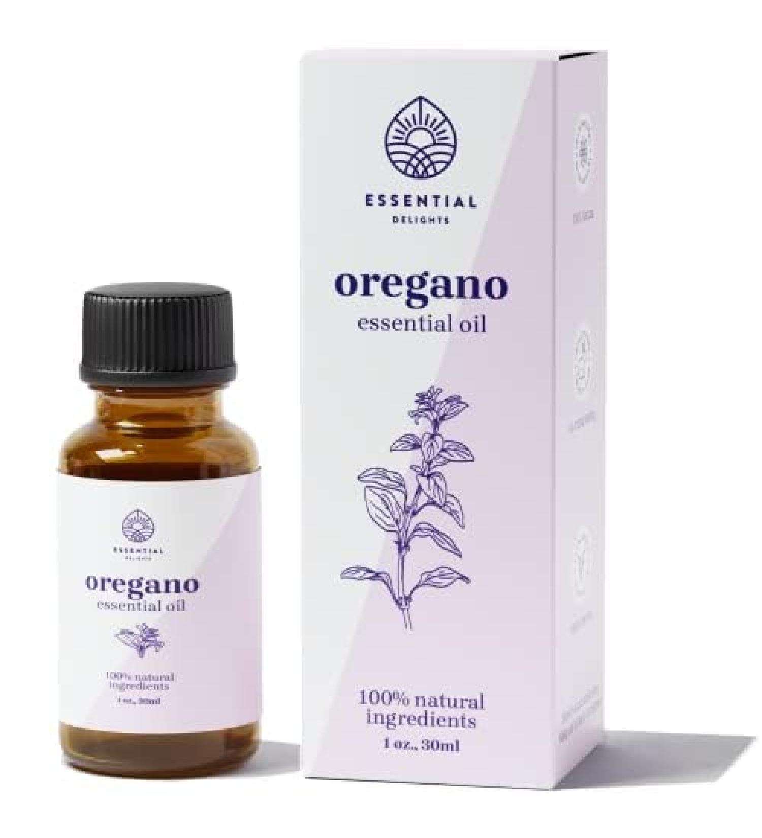 Oregano Essential Oil by Essential Delights - Premium 1oz Aromatherapy Oil for Soaps Lotions & Candles | Vegan & Cruelty Free - Buy Online on GoSupps.com