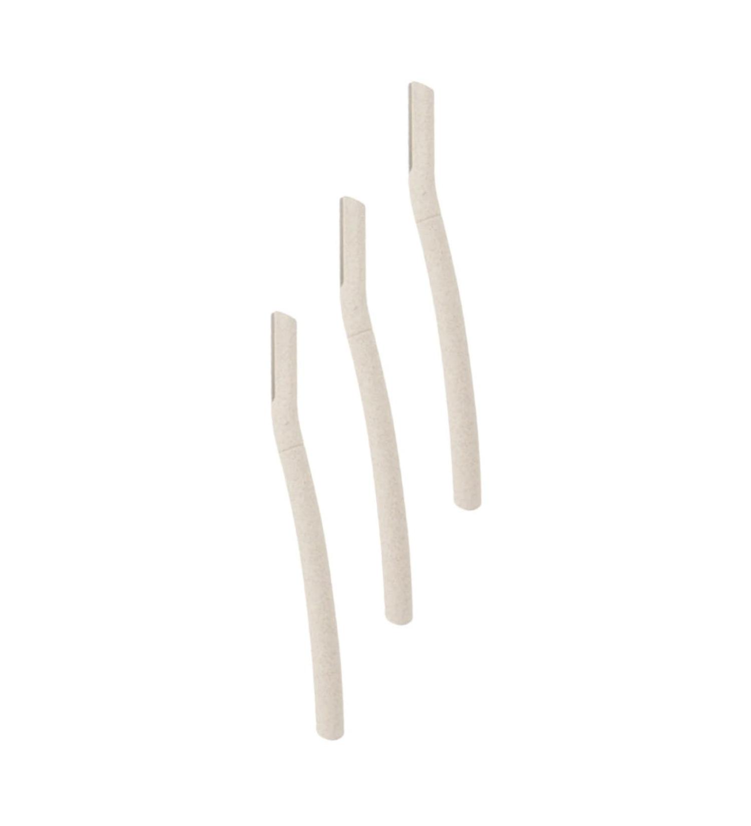 Minkissy 3-Pack Reusable Eyebrow Razors | Portable Stainless Steel Eyebrow Trimmer & Dermaplaning Tool for Flawless Makeup - Buy Online on GoSupps.com