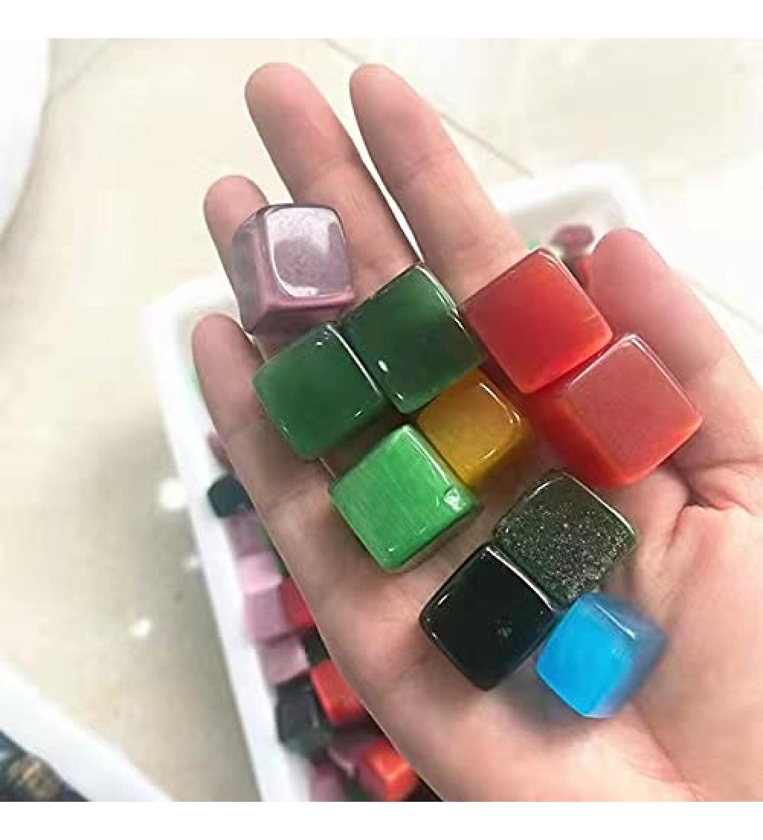 Quartz Crystals Rainbow Opal Cube Cat Eye Stone for Reiki Decoration 500g - Buy Online on GoSupps.com