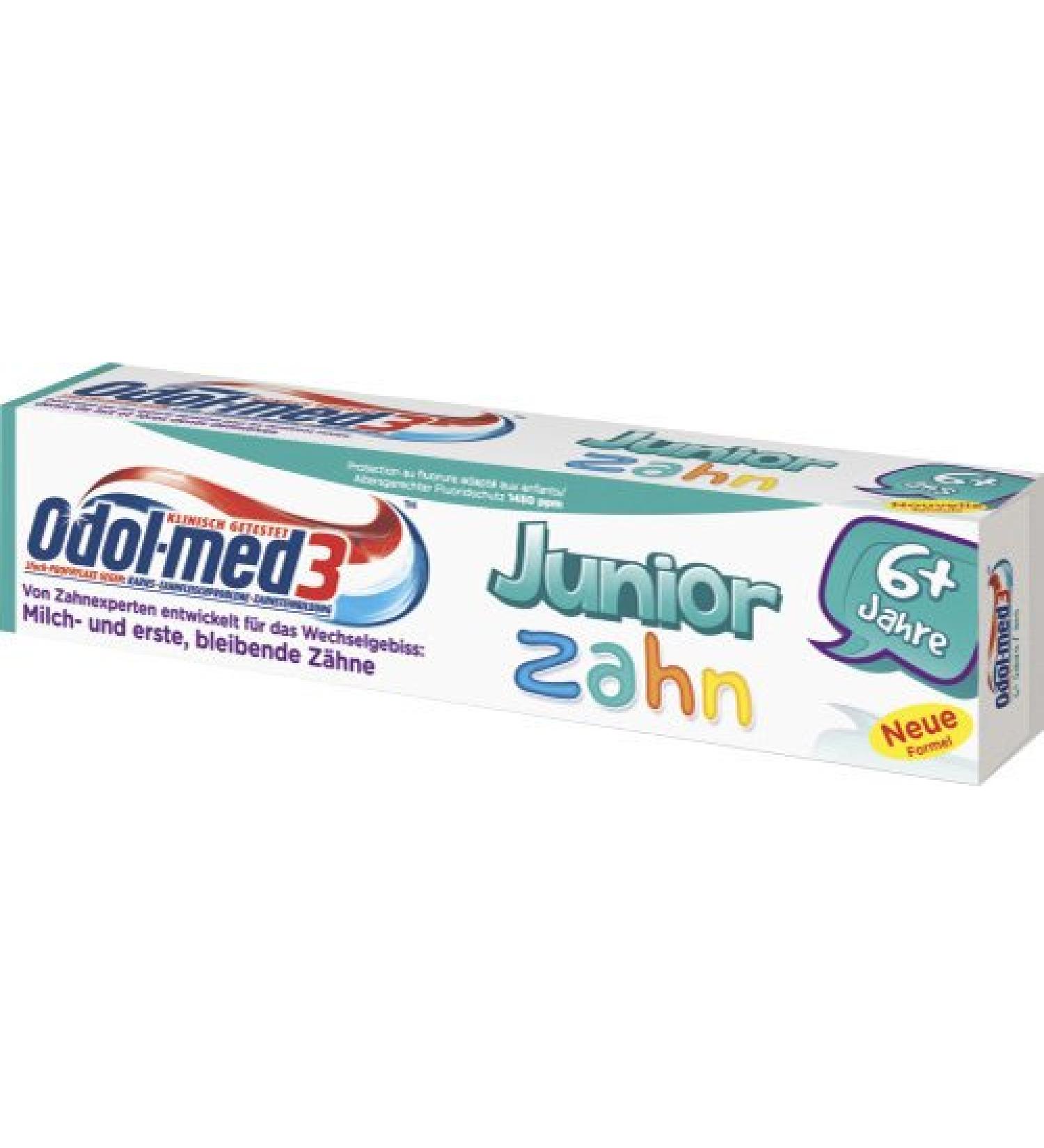 Odol-Med 3 Junior Toothpaste for 6+ year old children 50 ml (pack of 3)