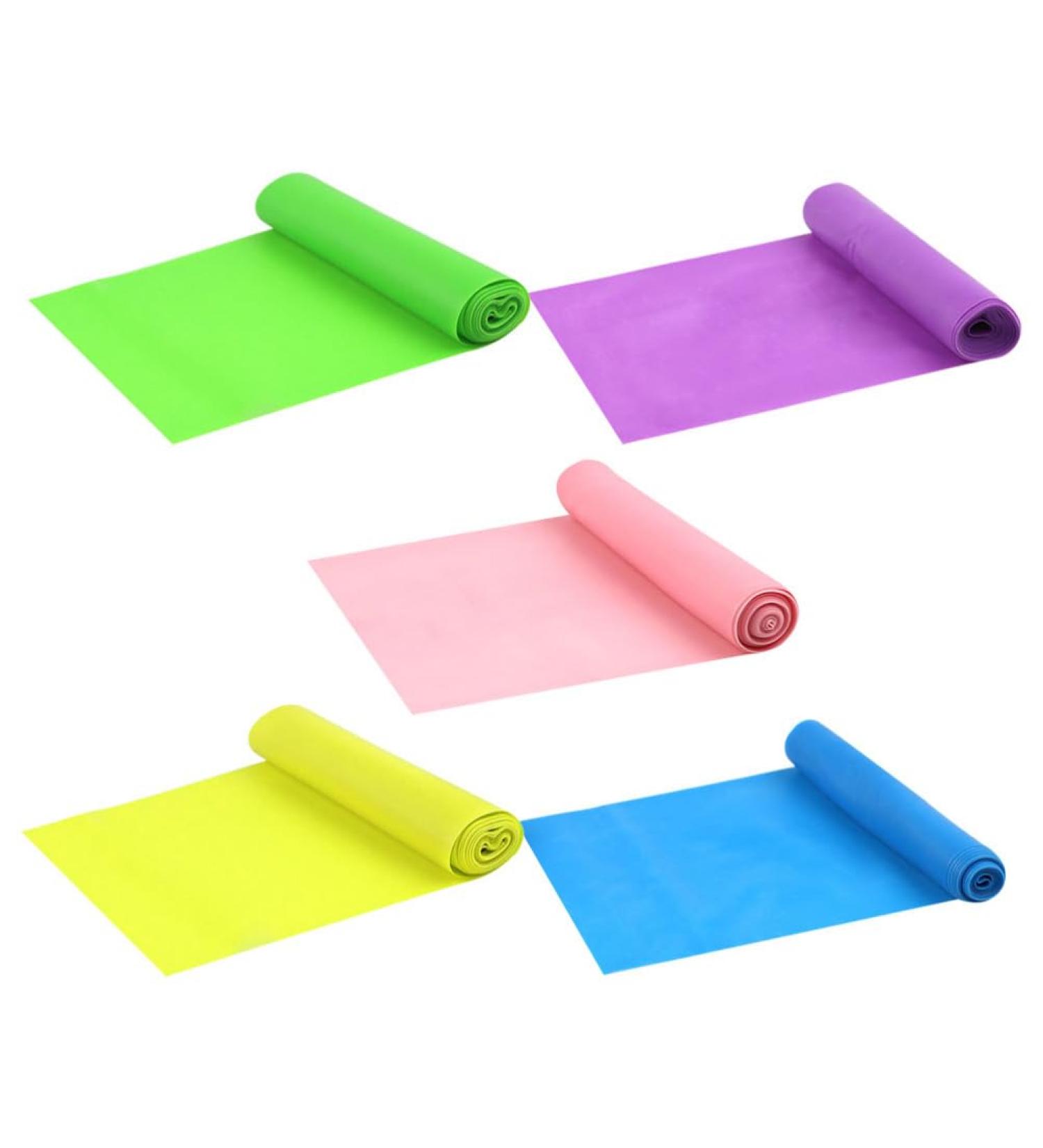 Buy Beaupretty 5pcs Resistance Bands - Elastic Workout Bands for Yoga Pilates & Home Gym - International Shipping Available - Buy Online on GoSupps.com