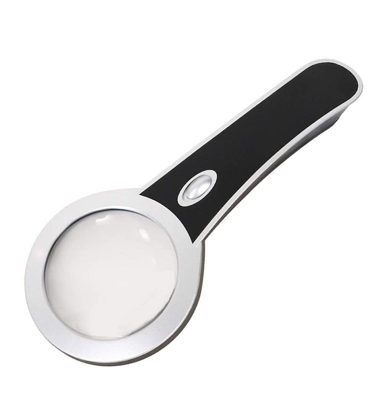 Magnifying Glass 10X 2LED Lights 75MM Super High Clarity Lightweight Handheld Magnifier for Reading Maps Magnifier - Buy Online on GoSupps.com