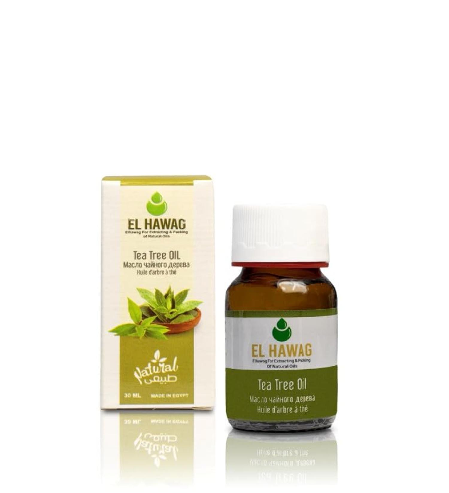 Natural Tea Tree Oil 1 fl oz Pure Egyptian Essential Oil for Skin Care Amber Glass Bottle