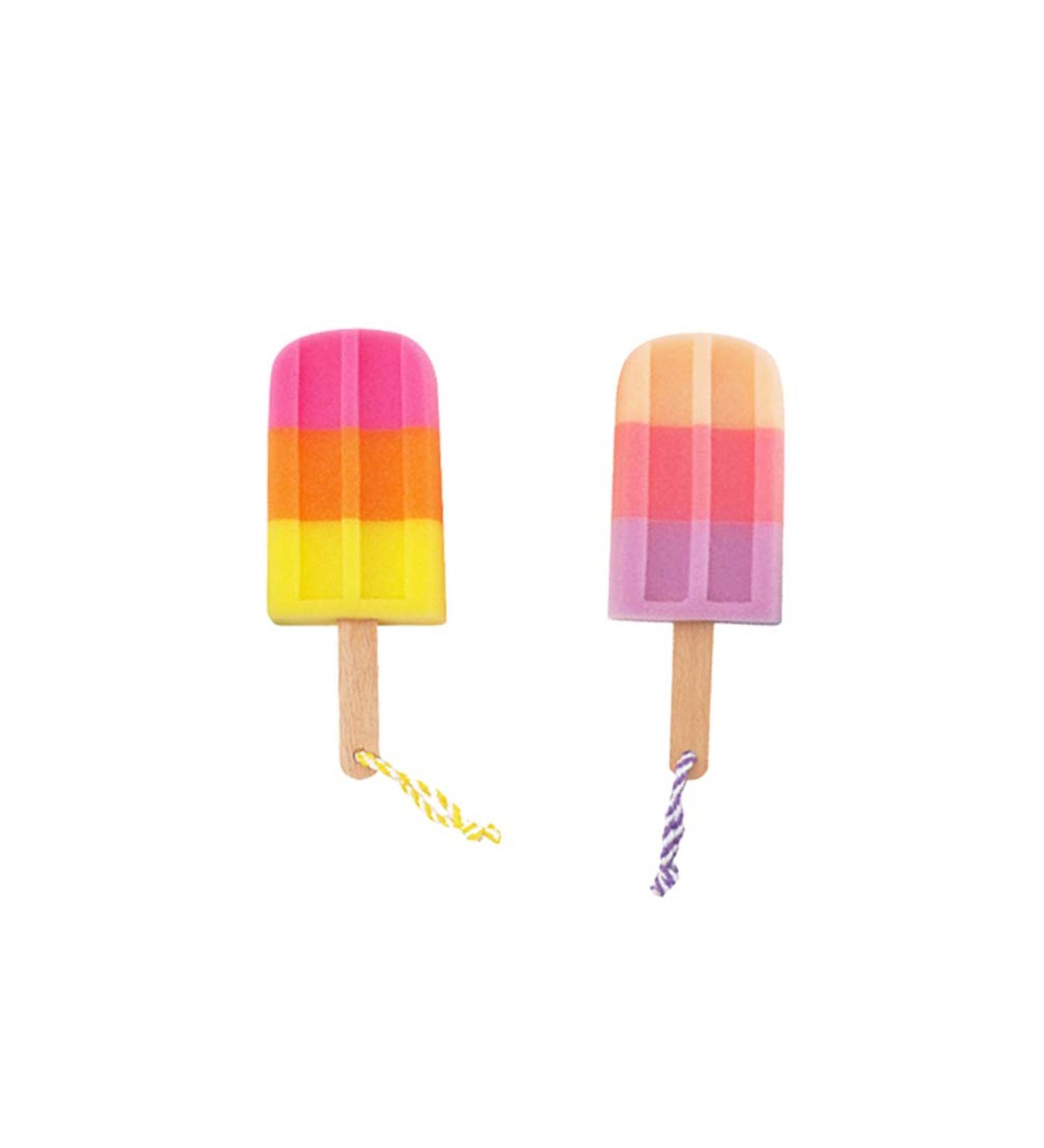 Supvox Peeling Bathroom Sponge - Ice Luitr Form for Adults & Kids | 2 Pack Body & Back Peeling Bath Tool - Ideal for Home & Hotel Use - Buy Online on GoSupps.com