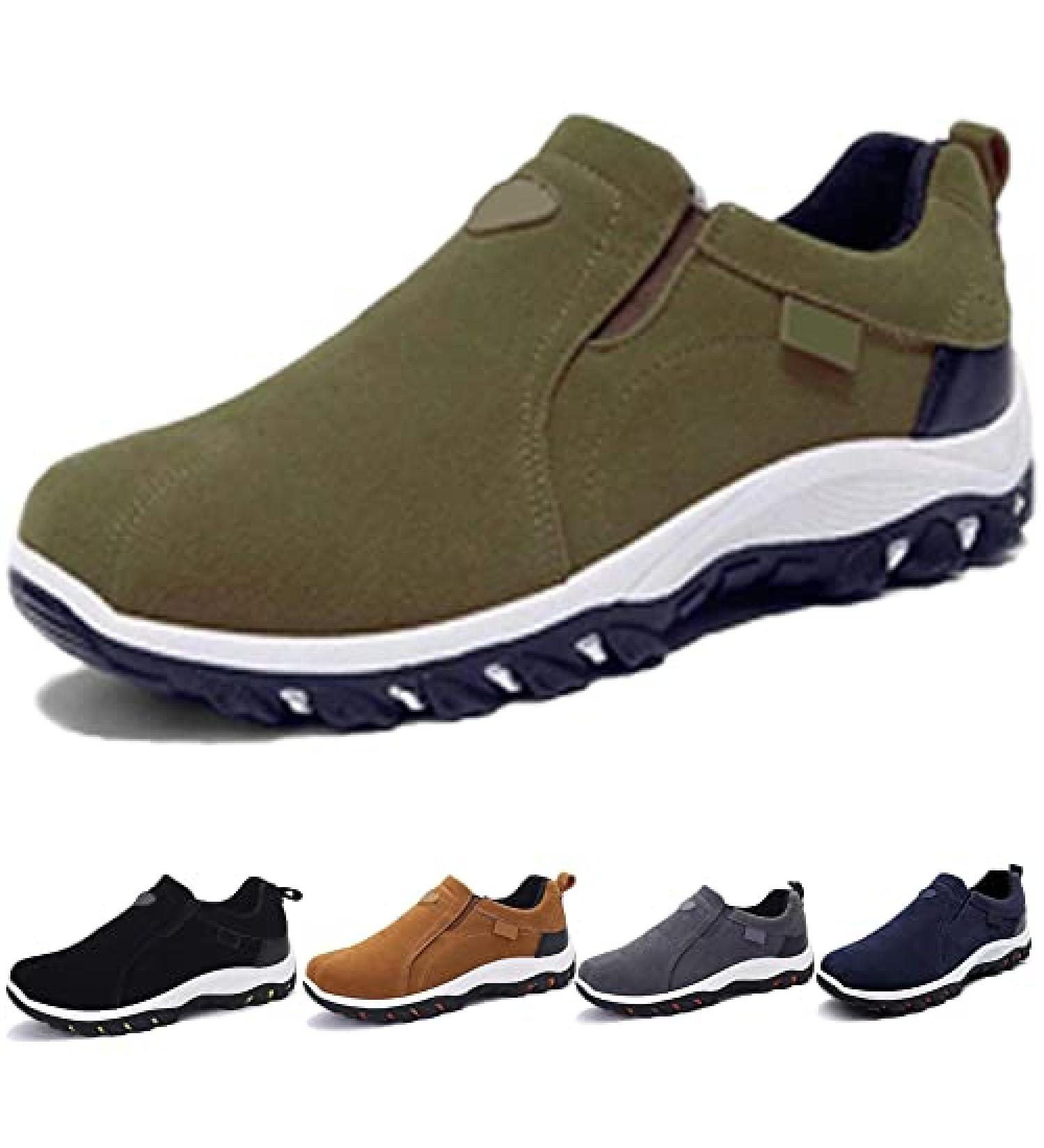 Men's Orthopedic Shoes for Outdoor Activities - Good Arch Support, Breathable, Light, Non-Slip - Size 11.5 Green - Buy Online on GoSupps.com