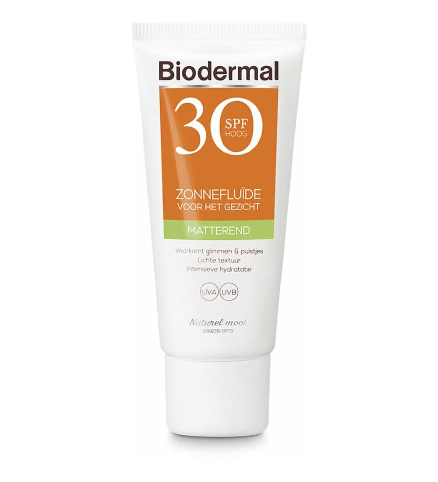 Biodermal Sun Fluid Face Mattifying SPF 30 40 ml - Buy Online on GoSupps.com