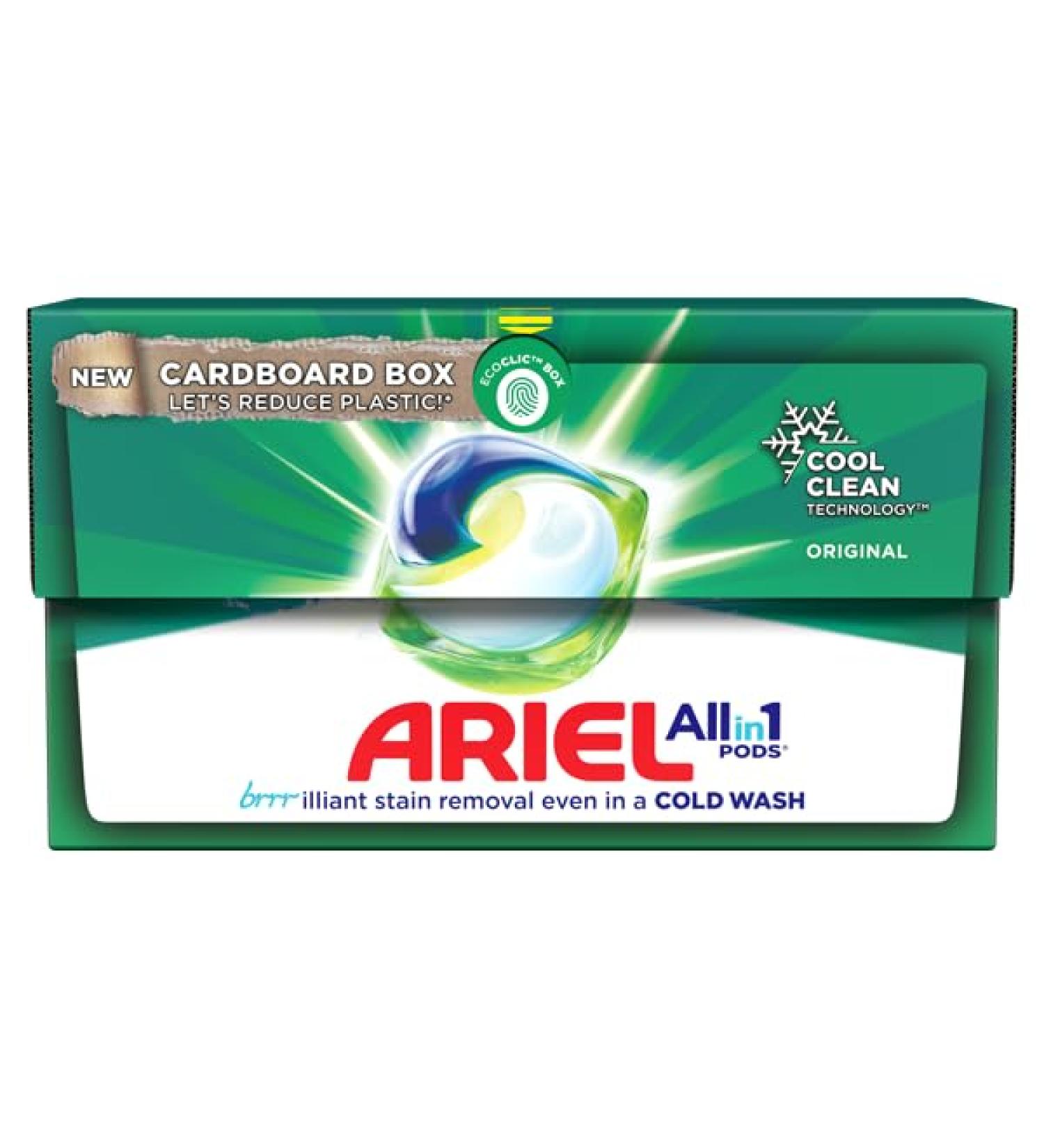Ariel All-in-1 PODS || Laundry Detergent Washing Liquid Tablets/Capsules || Removes Tough Stains & Odours || PMP (Pack of 8)