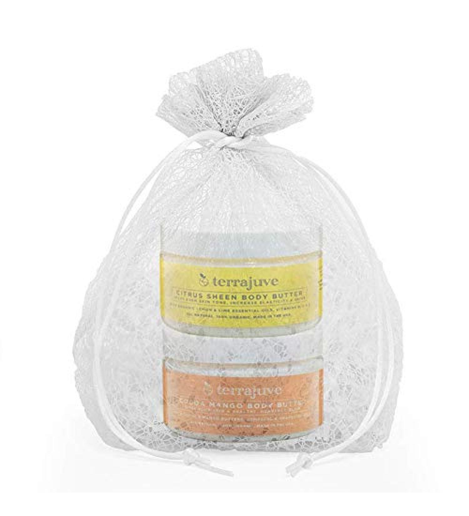 Cocoa Mango & Lemon Body Butter Pure Natural and Organic Wrapped in Organza Bag: Anti Aging Helps Even Skin Tone Increase Elasticity and Glow with Lemon and Lime Shea Butter Vitamins B C and E - Buy Online on GoSupps.com