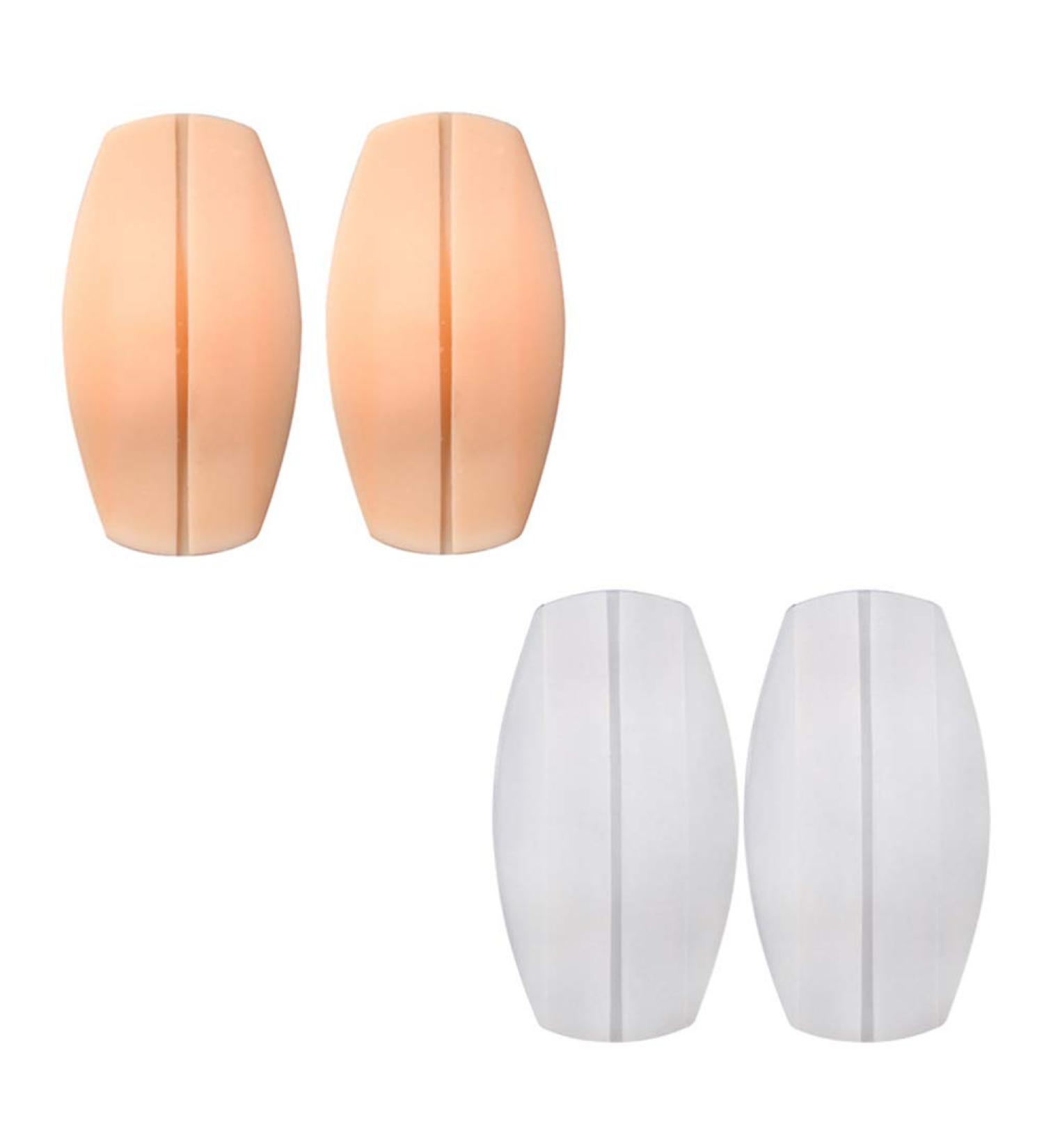 Healifty Silicone Bra Strap Cushion Holders - 2 Pairs, White and Skin Color - Buy Online on GoSupps.com