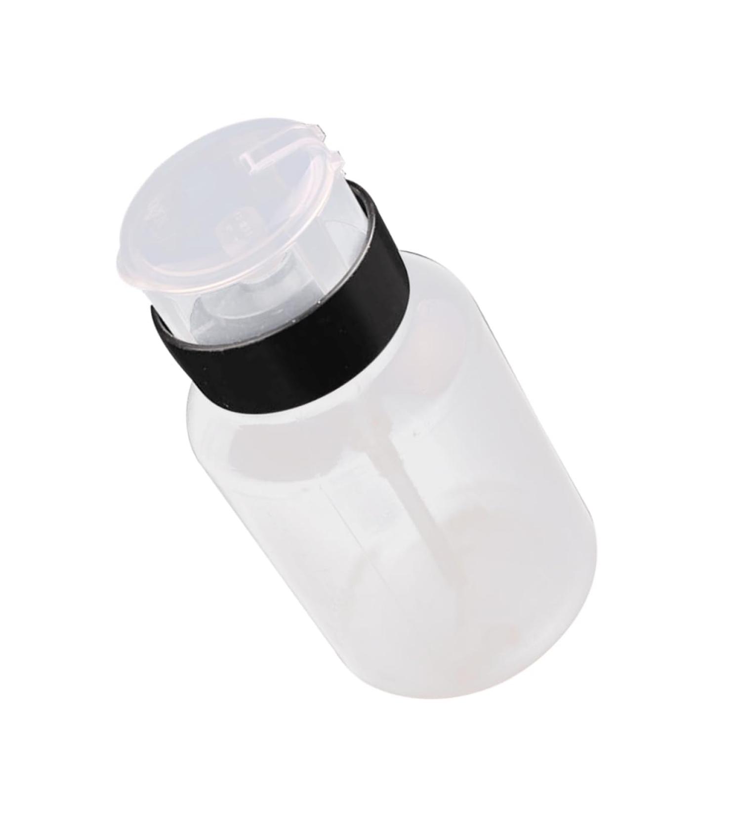  FOMIYES FOMIYES 220ml Pump Bottle for Nail Polish Remover Liquid Storage Bottle with Under-Pump for Toner Remover Locking - Buy Online on GoSupps.com