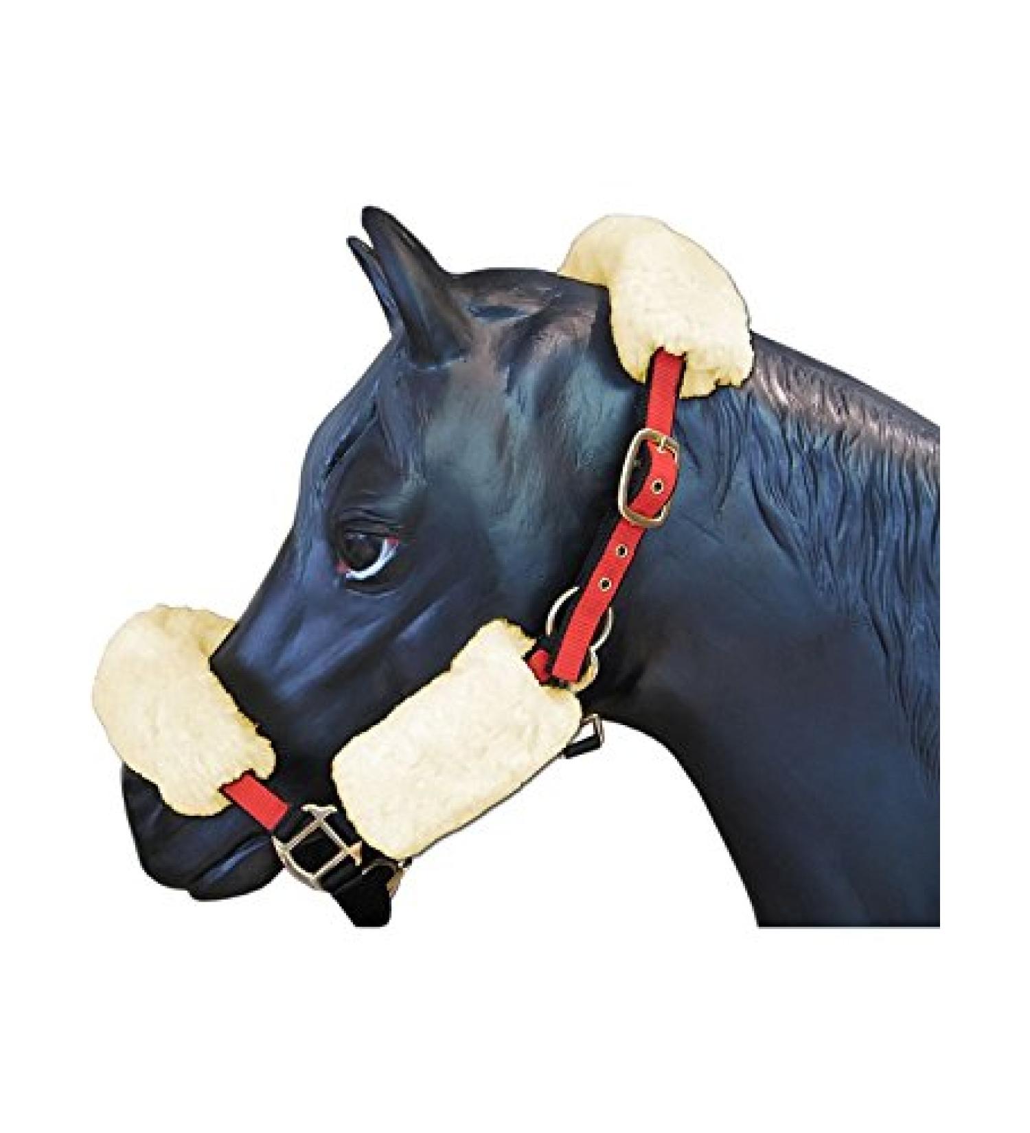 Engel Reitsport Nose protector for halter made of lambskin Nose colorful: 12 colors to choose from anthracite