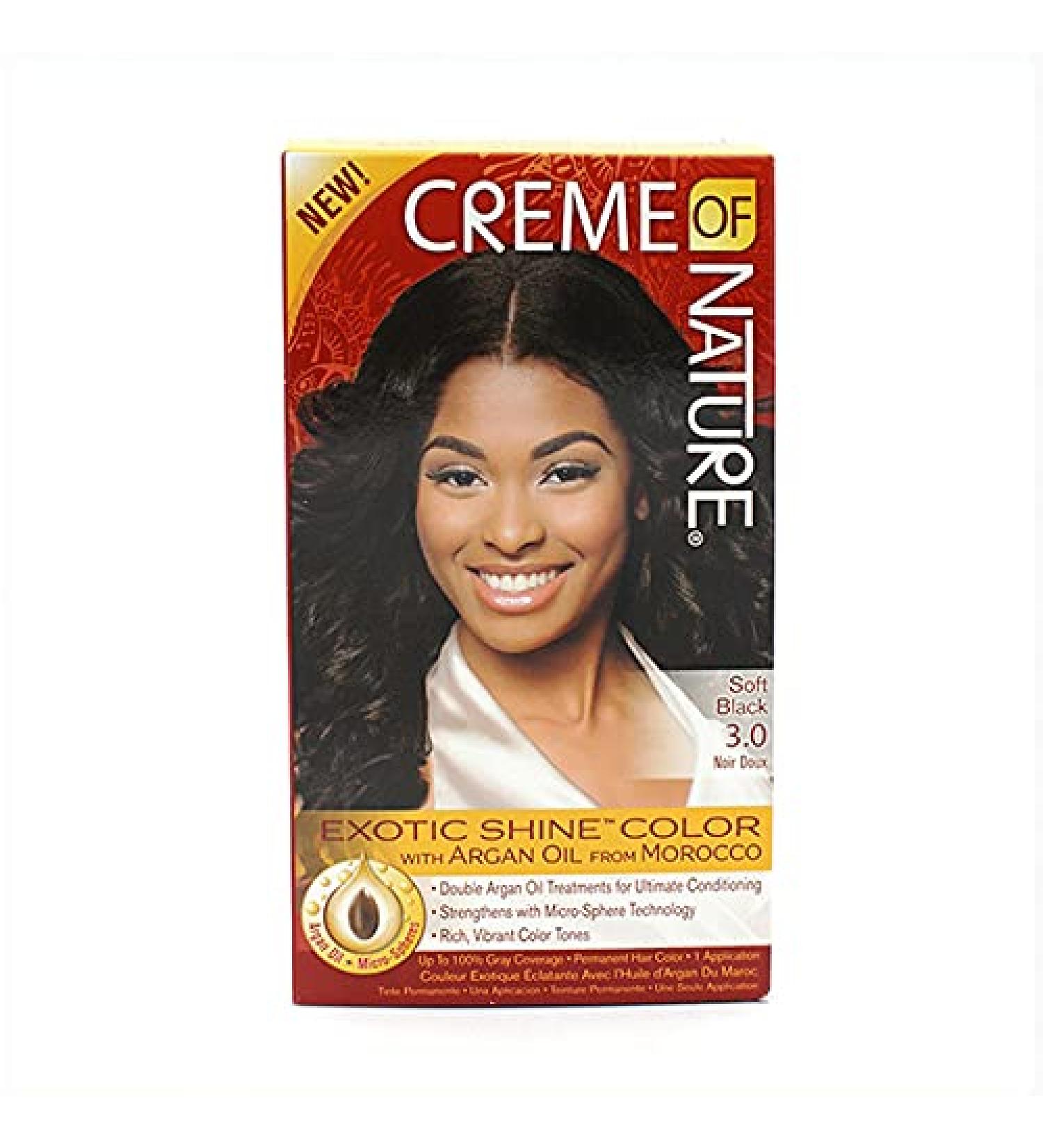 Cream of nature argan color soft black 3.0