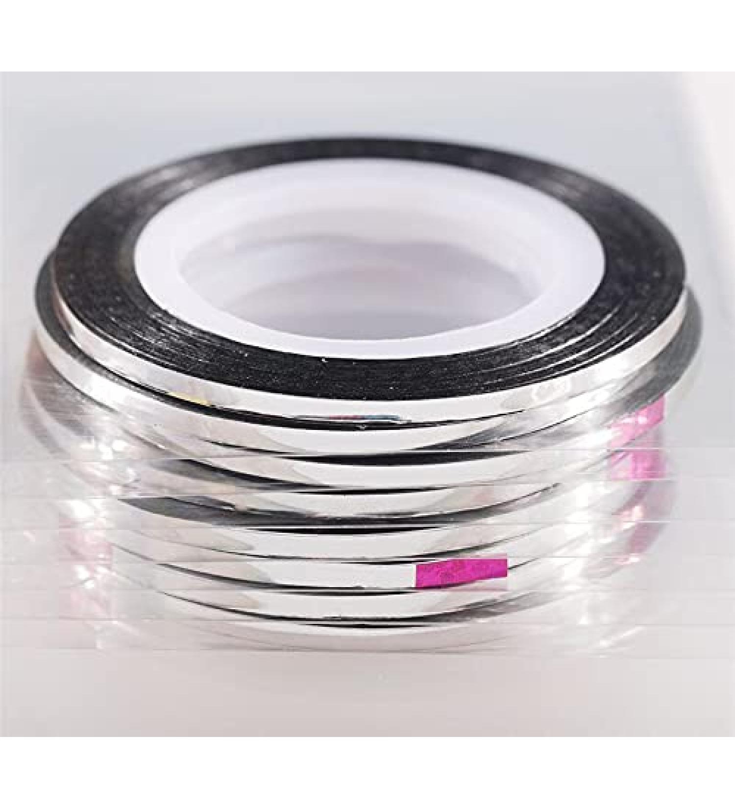 10 Rolls Glitter Nail Art Striping Tape Lines Width 2mm-Striping Tape for Nail Art-Nail Striping Tape Foil-Nail Striping Tape Thick-Nail Striping Tape with Dispenser-Self-Adhesive DIY Nail Art Tape - Buy Online on GoSupps.com