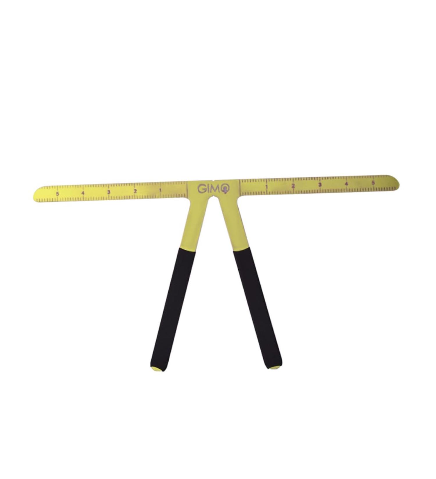 FOYTOKI Household Eyebrow Measure Tool Stainless Steel Triangle Ruler Nose Triangle Ruler 13.8x7cm Golden - Buy Online on GoSupps.com