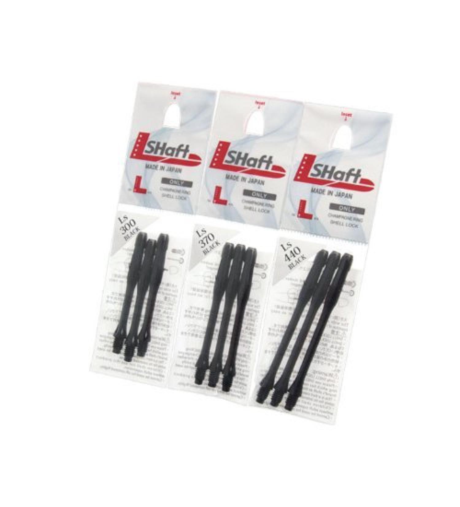 LSTYLE Dart Shafts 2BA Standard Thread Nylon Stems - Black Slim 300 (Long/Medium) - Buy Online on GoSupps.com