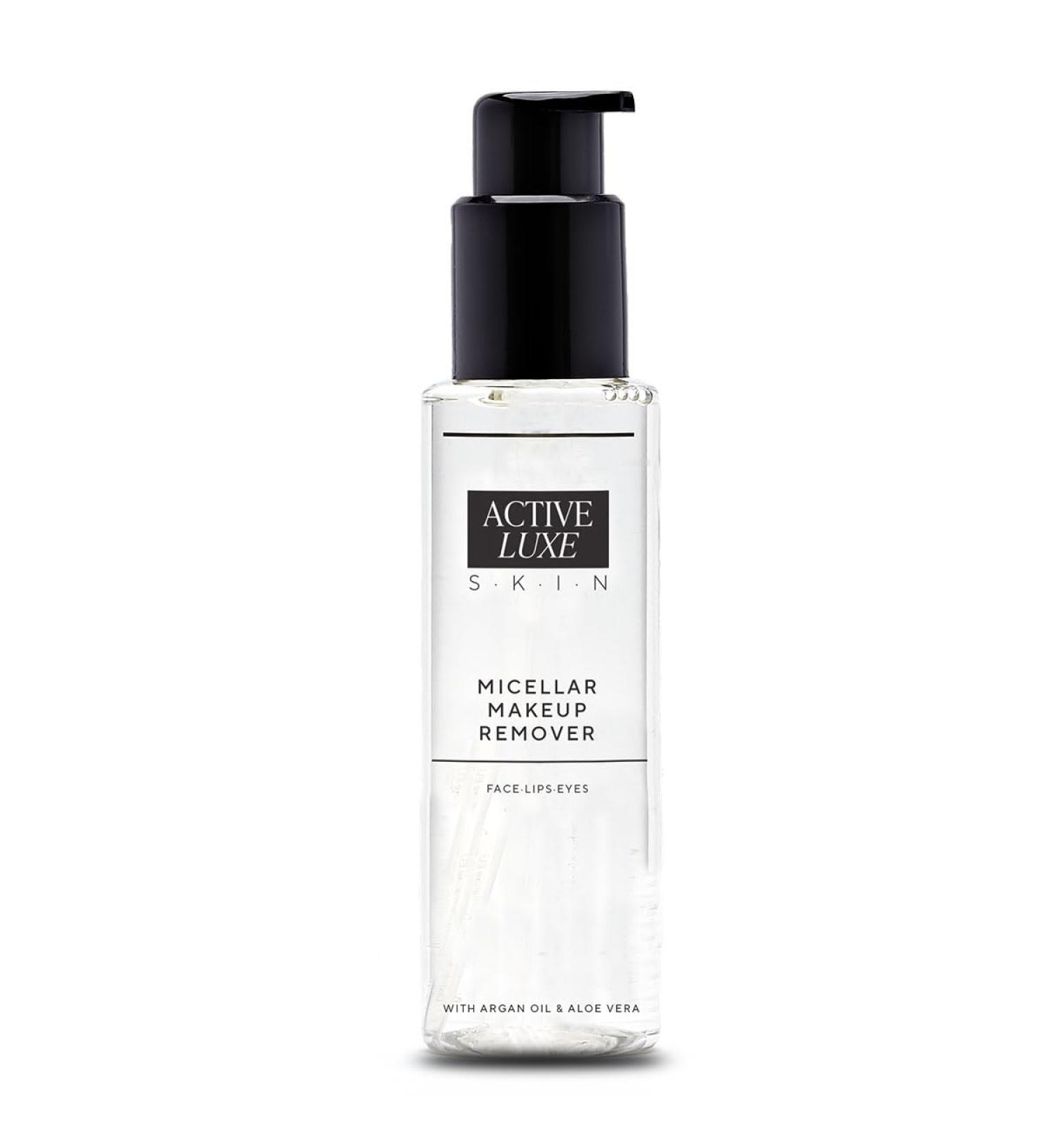 Active Luxe Micellar Makeup Remover Eau micellaire pour un d maquillage doux du visage et des yeux Aloe Vera & Huile d'Argan D maquillant pour peaux sensibles 115 ml - Buy Online on GoSupps.com