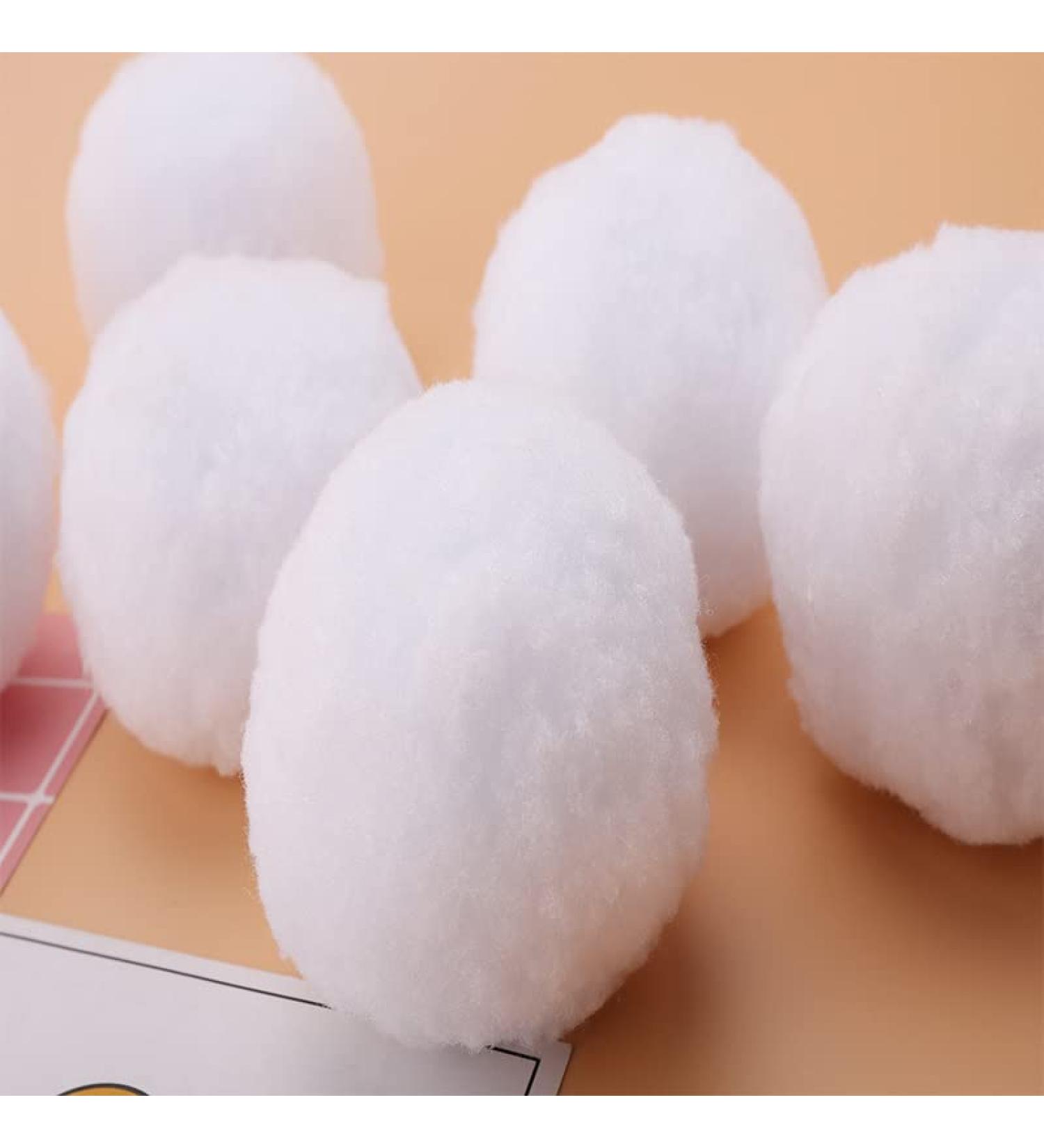 YYCRAFT 25pcs Jumbo Craft Pom Pom Balls - 2 Inch White Pom Poms for DIY Crafts - Buy Online on GoSupps.com
