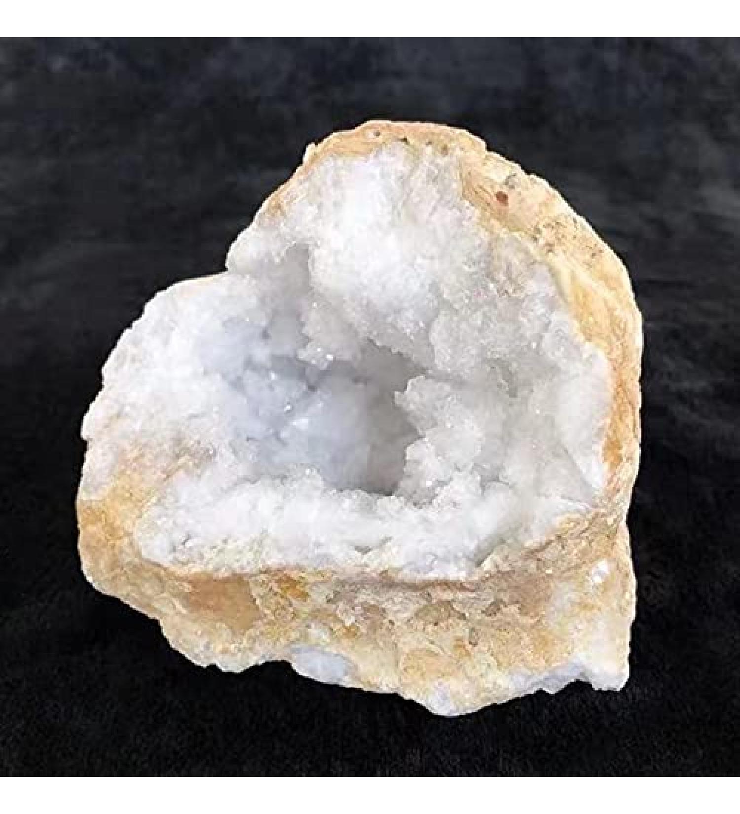 Natural raw Gemstone Rock Agate Cluster White Rough Quartz Crystal geode 1pc Chakra Reiki Balancing - Buy Online on GoSupps.com