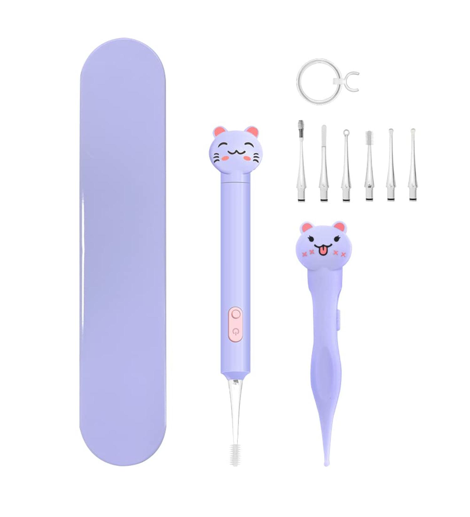 2 Pack Baby Nose and Ear Cleaner Nasal Booger and Ear Wax Removal Tool Nose Cleaner Tweezers with Light for Newborns Infants Adult Safely Clean Baby's Boogers Ear Wax Baby Must Have Items(Purple) - Buy Online on GoSupps.com