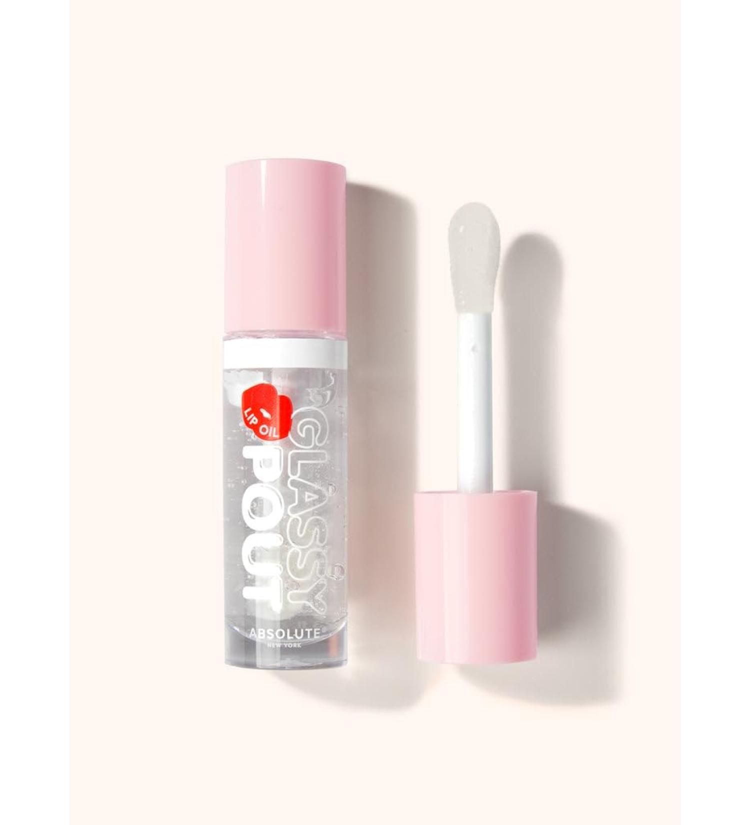 Absolute New York Glassy Pout Lip Oil, Long Lasting Hydration, Ultra Glassy Shine, Non Sticky Lip Oil (MLGL01 Thirsty)