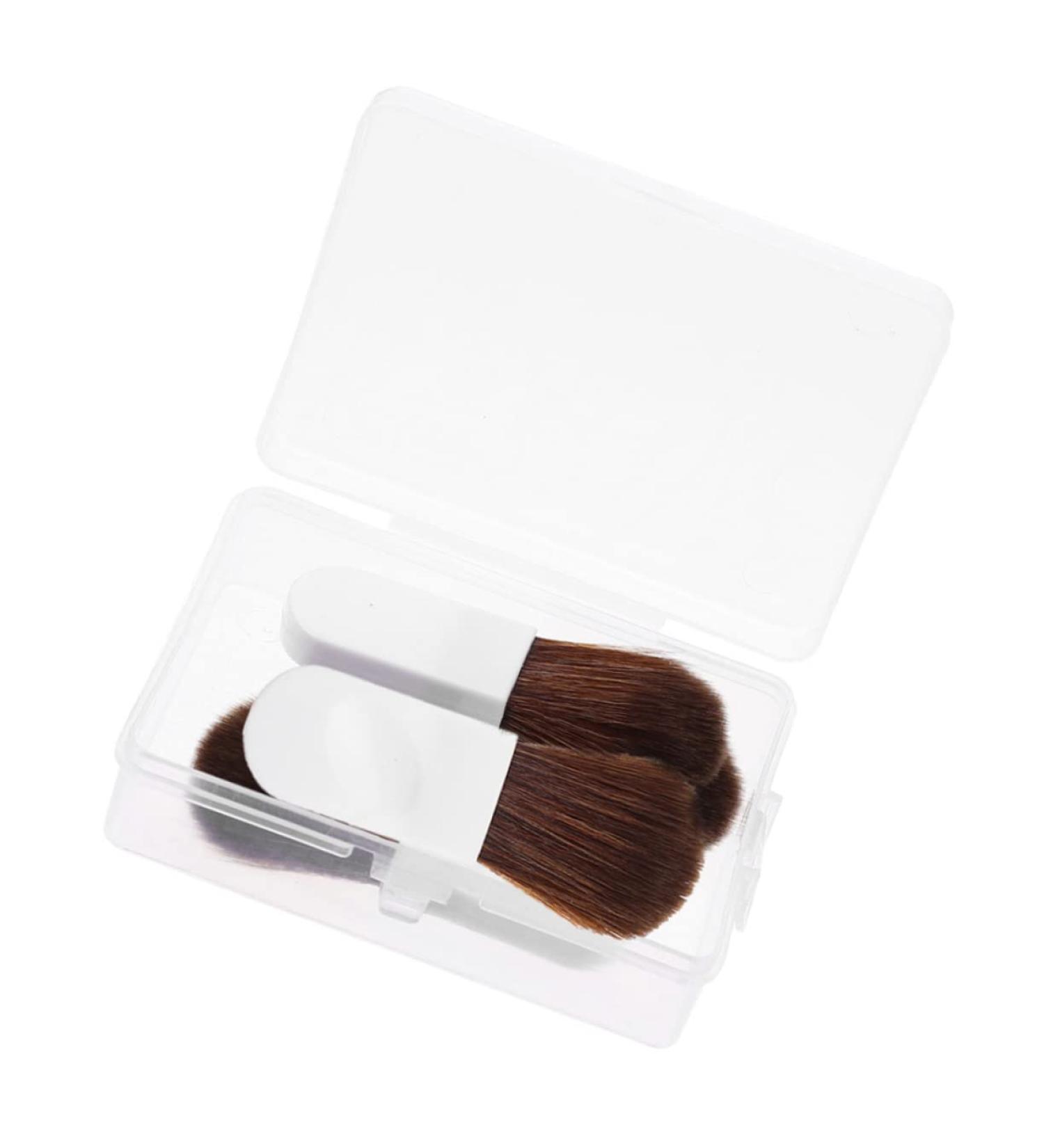 Shop 1 Set Mini Makeup Brushes - Blush Brush & Bronzer for Cheeks | Travel-Friendly White Handle Makeup Tools - Buy Online on GoSupps.com