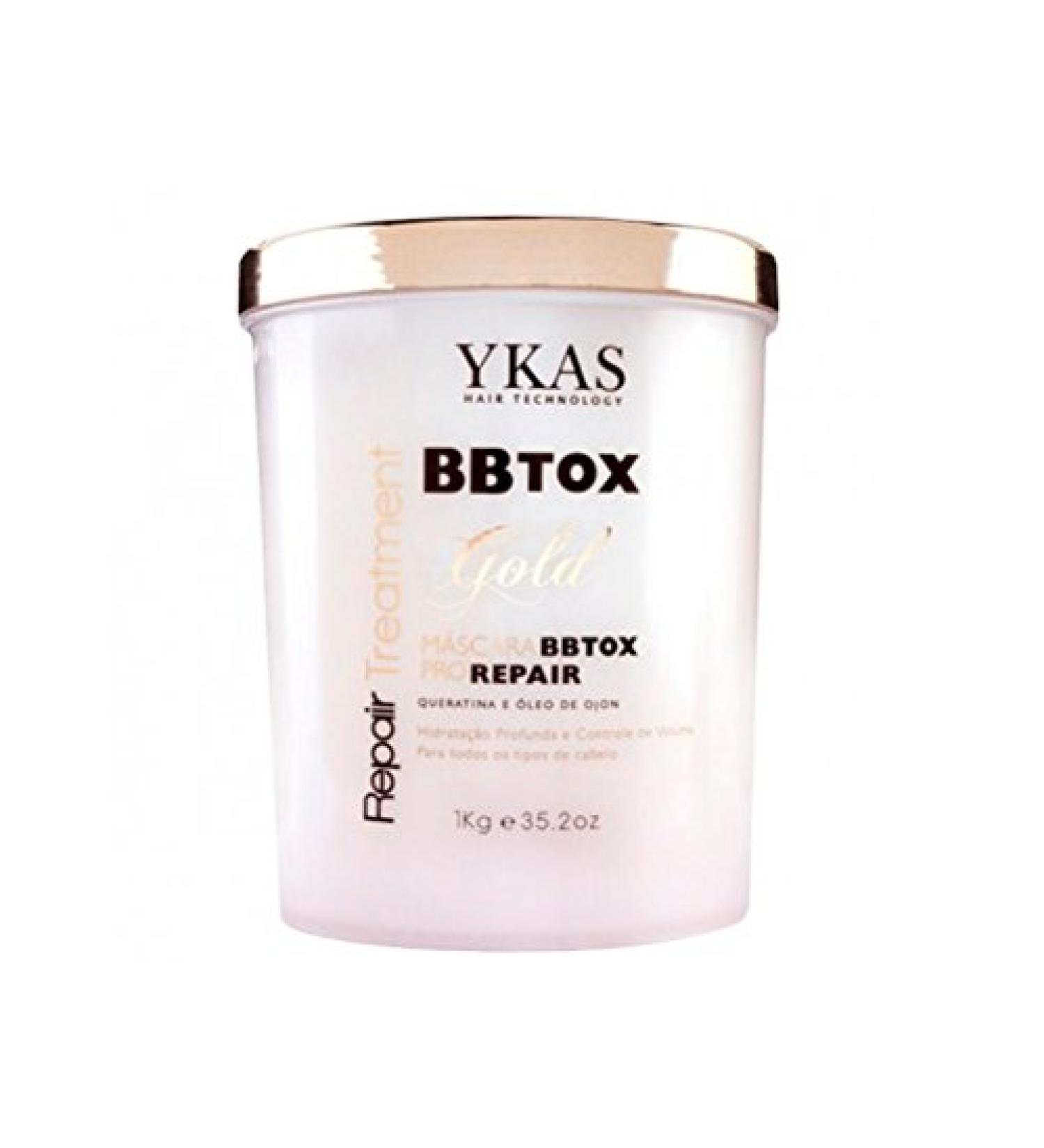 Brazilian BBTOX Gold Hair Mask Pro-Repair Treatment 1 Kg. - Hair Botox Cream
