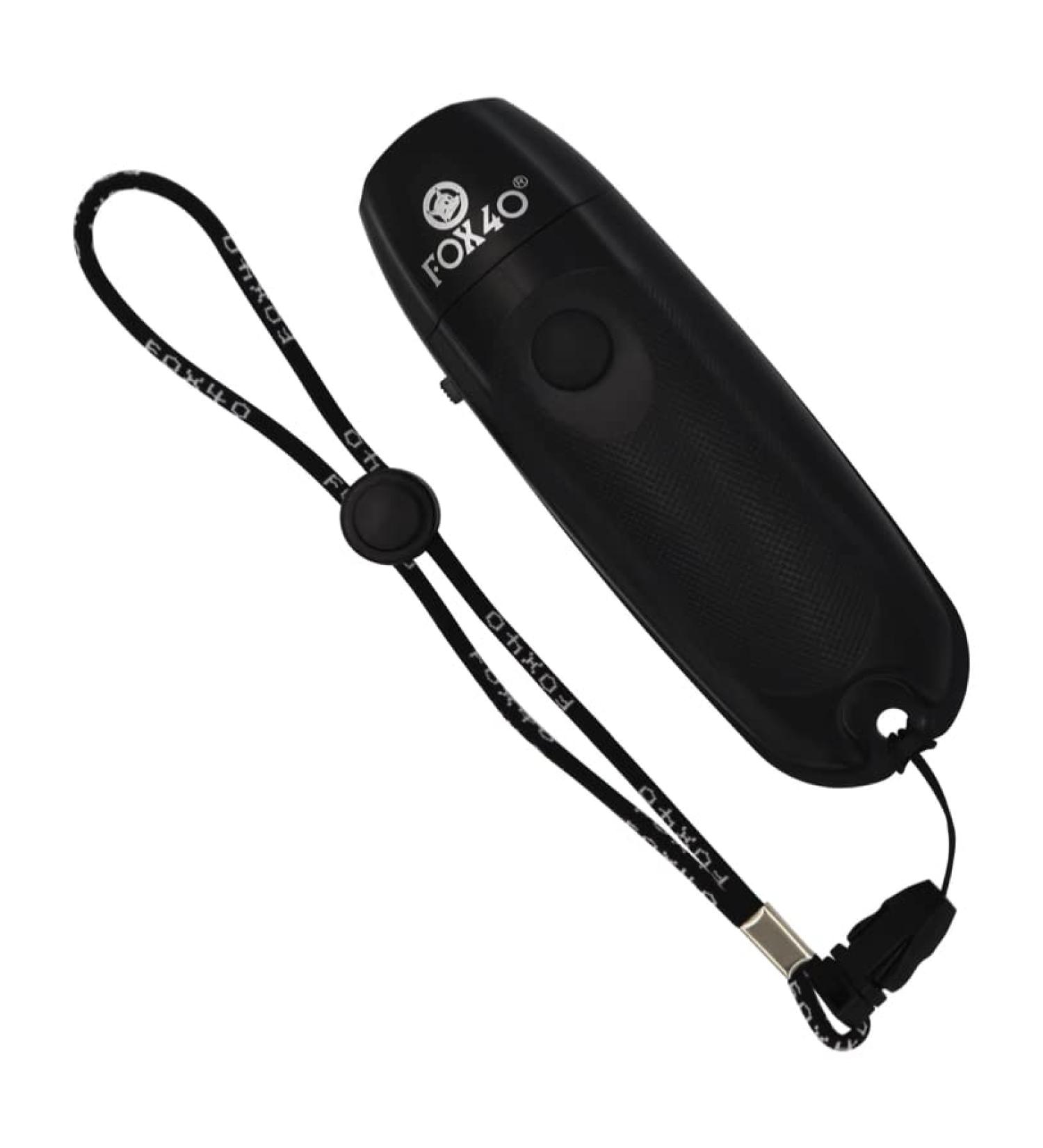 Fox 40 Electronic Whistle Black - Loud and Portable Sports Whistle - Buy Online on GoSupps.com