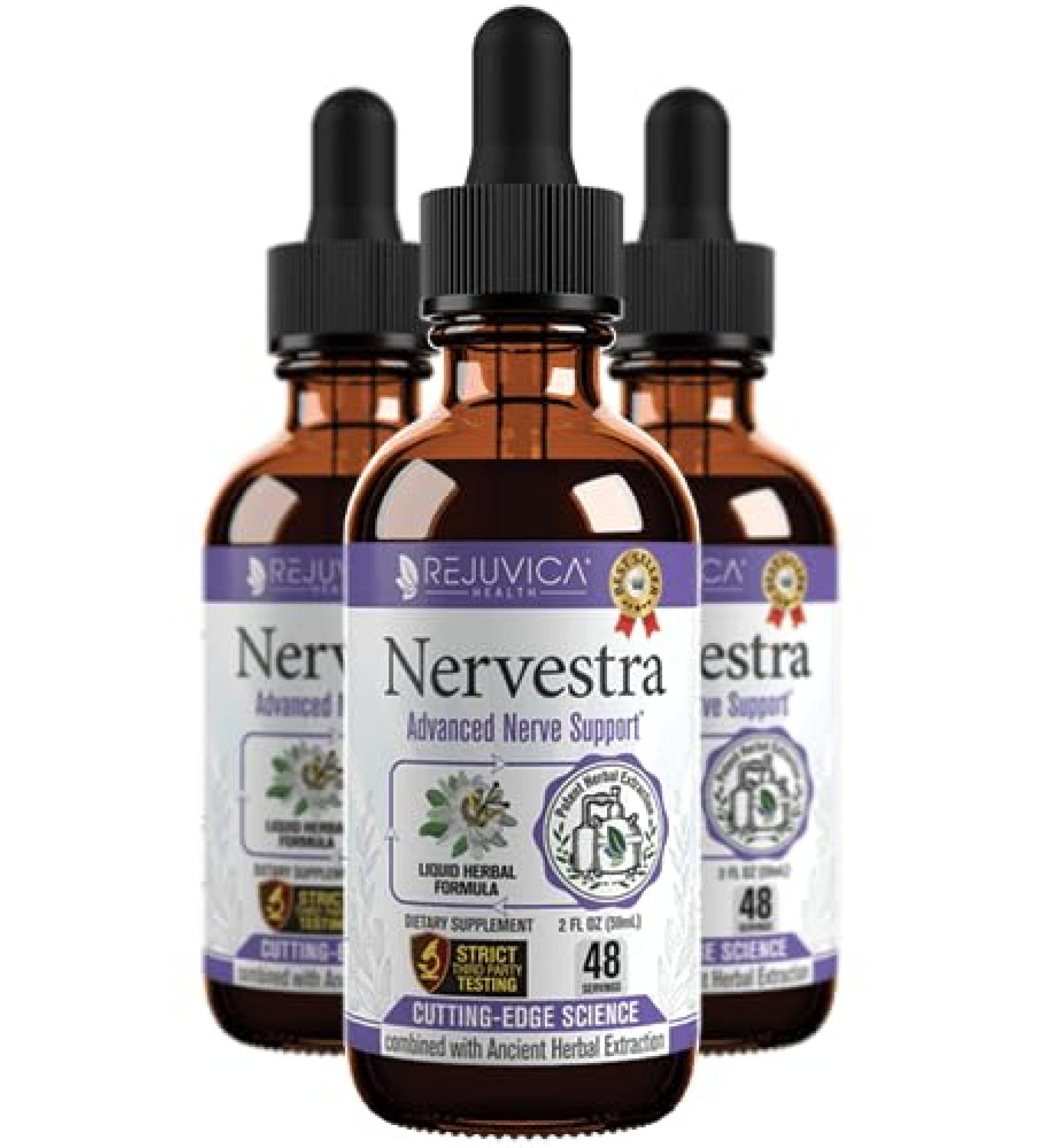 Nervestra Nerve Health Support Supplement - Fast-Absorbing Herbal Formula with Turmeric B-Vitamins & Alpha Lipoic Acid - Shop Internationally - Buy Online on GoSupps.com