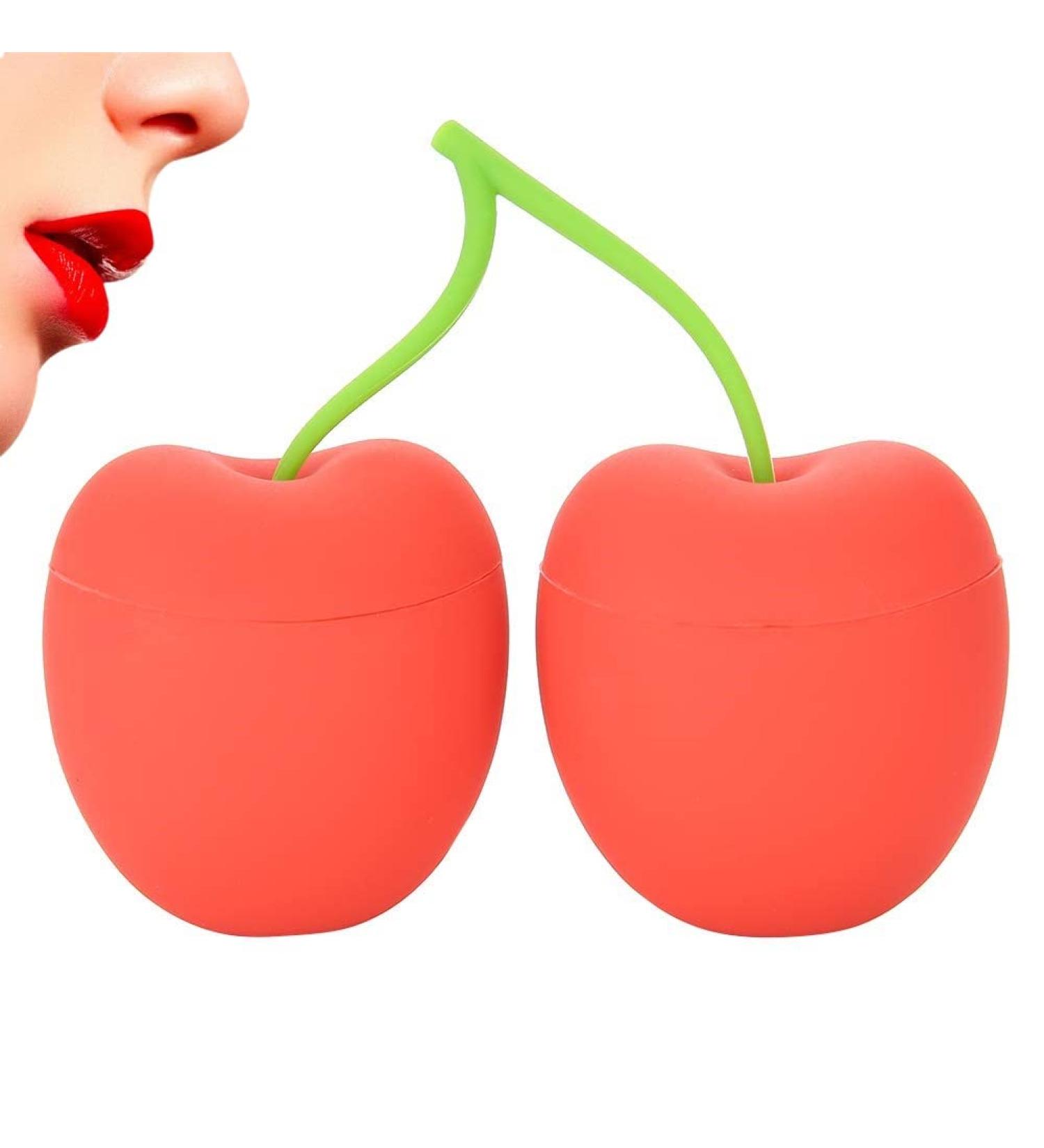 Cherry Shaped Lip Plumper Enhancer | Portable Silicone Lip Enhancement Beauty Tool - Buy Online on GoSupps.com