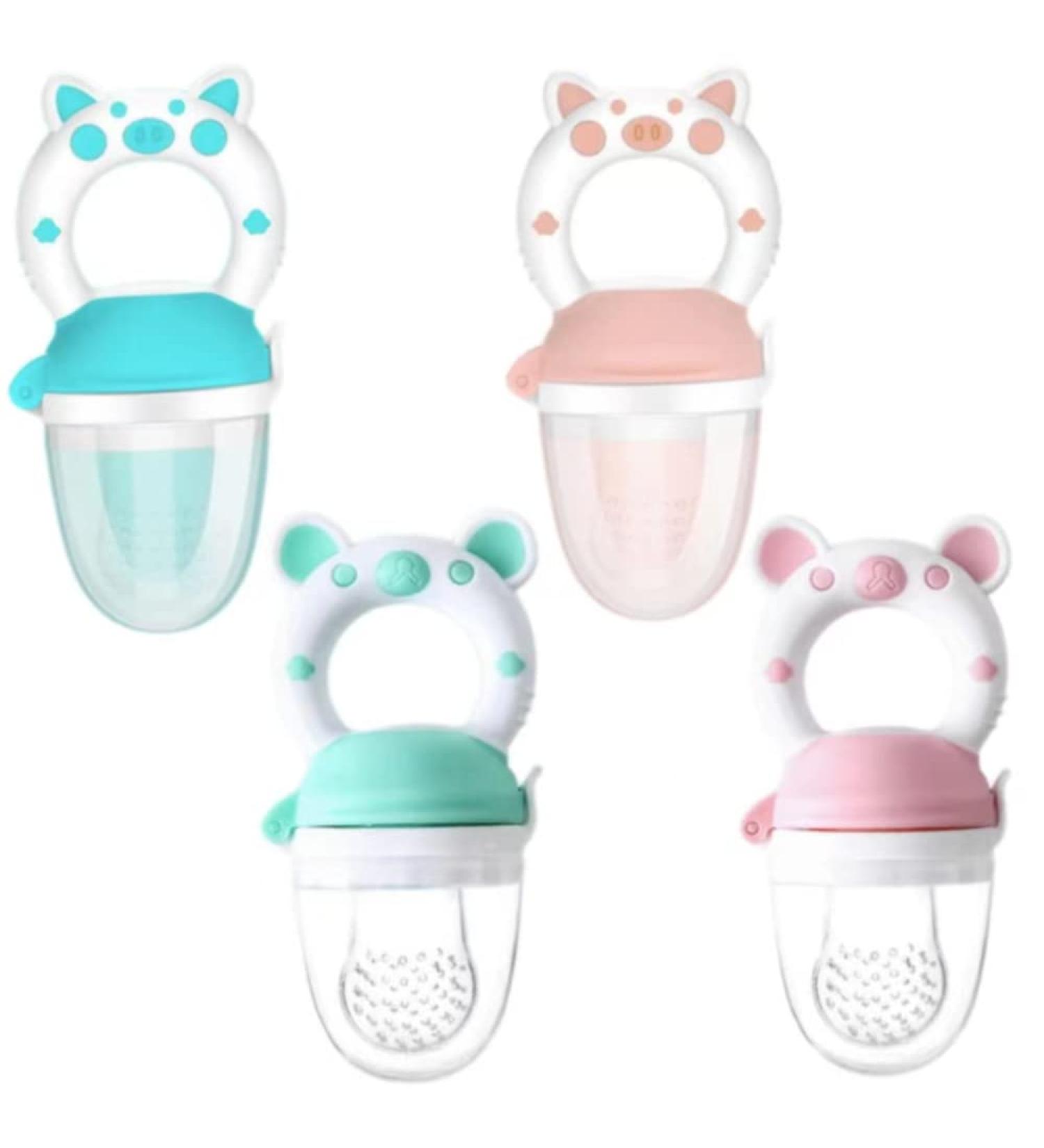 4 Babies Fruit & Vegetable Bites - Happy Cartoon Piglet Chews | Healthy Food Supplement for Kids - Buy Online on GoSupps.com