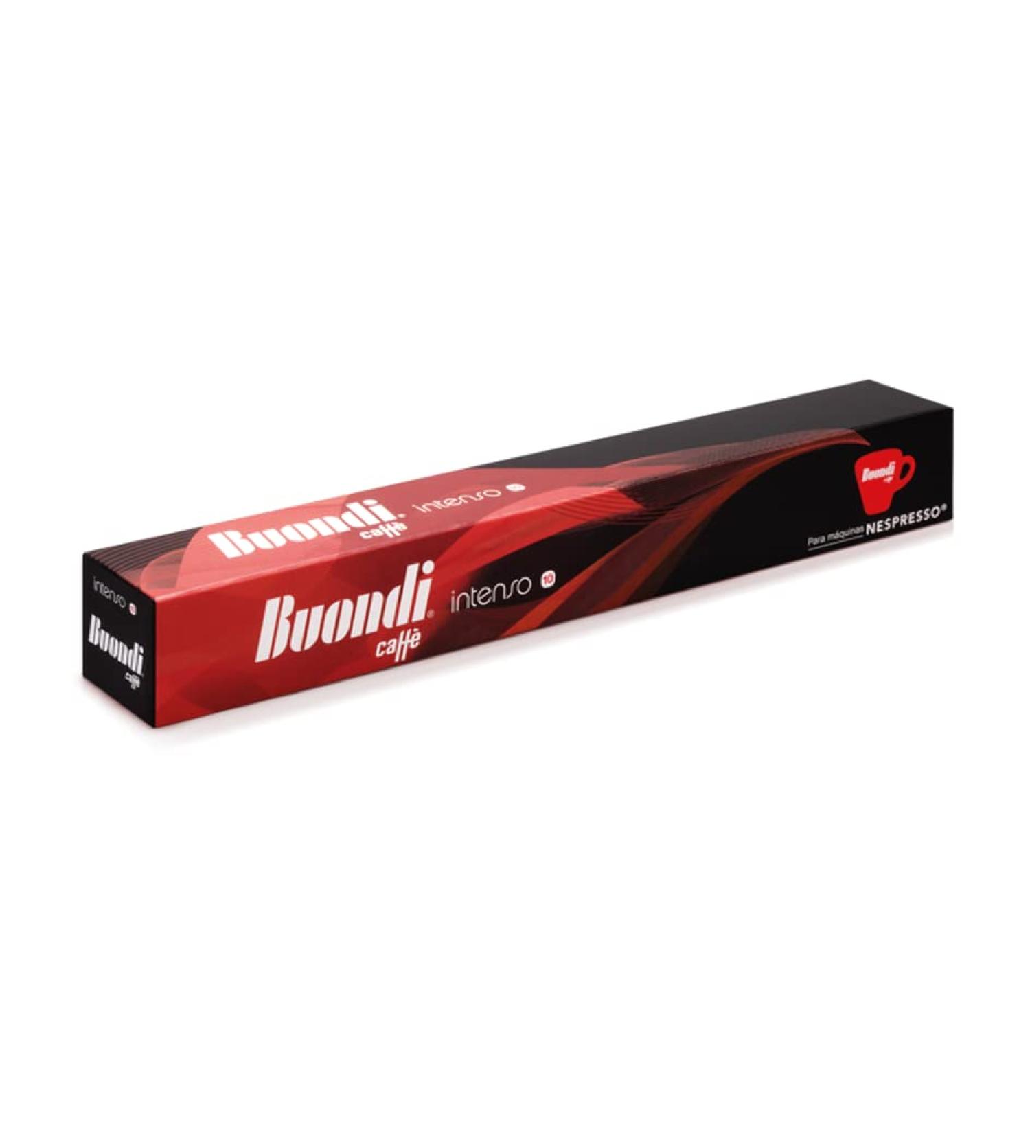 Buondi Caff Intenso Blend Coffee Capsules Compatible with Nespresso * Original Machines - 10 Capsules available in 1 box