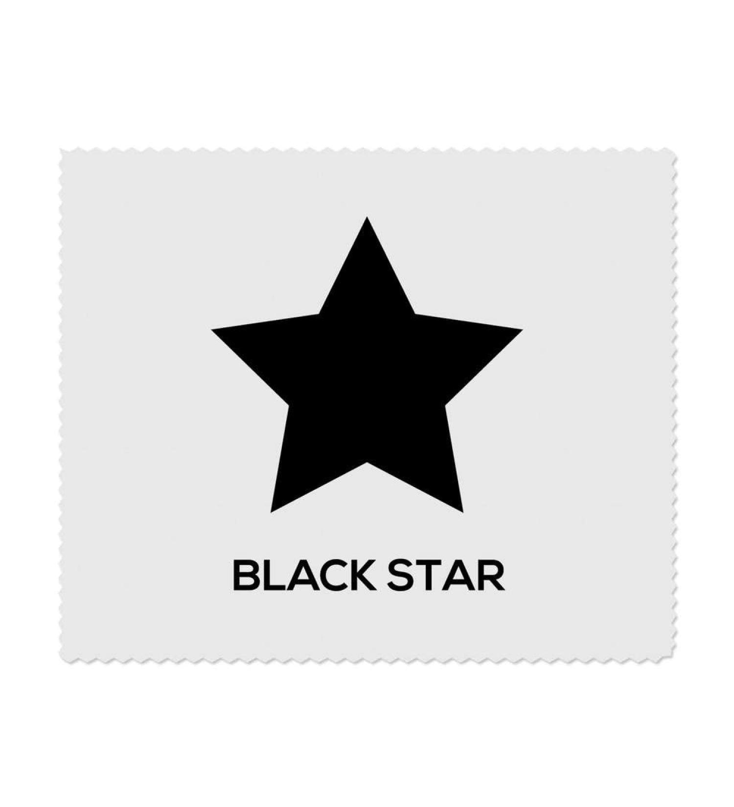 Azeeda Microfiber Glasses Cleaning Cloths - Black Star Motif (2 Pack) | Premium Lens Wipes for Eyeglasses & Screens | International Shipping - Buy Online on GoSupps.com