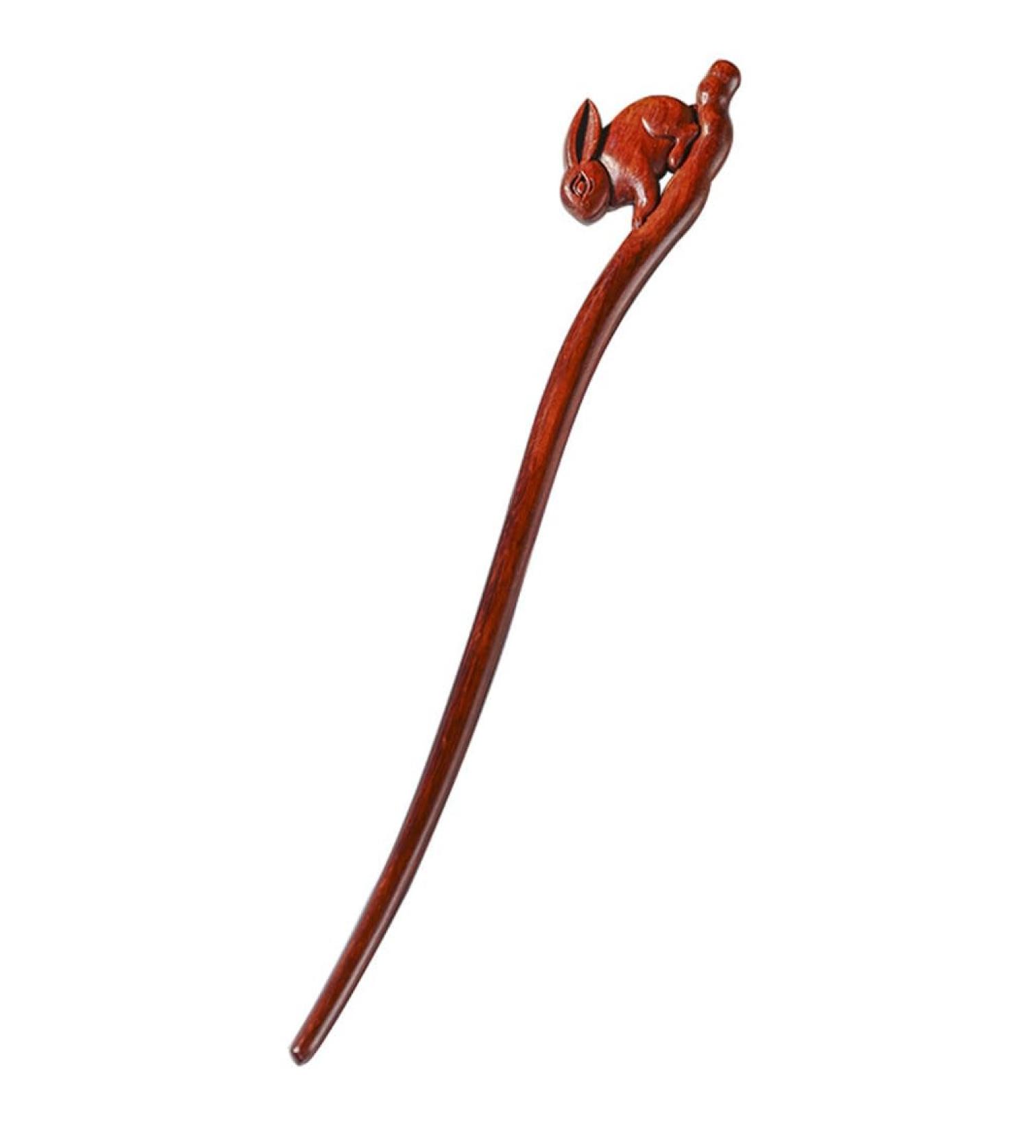 Sosoport Rabbit Hairpin Wedding Hair Chopstick Tassel Hair Fork Hair Accessories for Women Wedding Hair Accessory for Women Hair Chopsticks for Women Wooden Literature and Art Headgear Miss - Buy Online on GoSupps.com