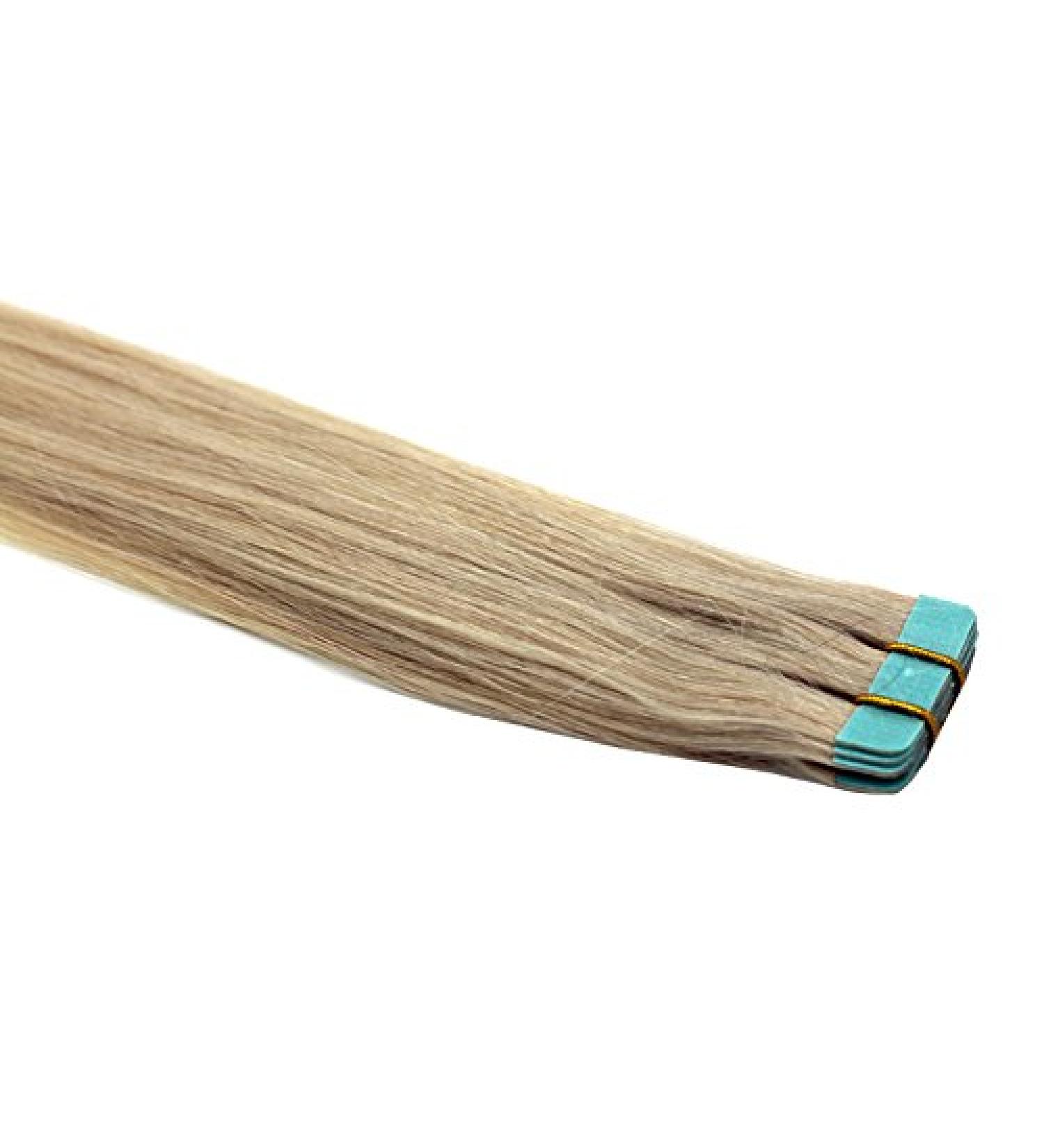 Tape In / On 100% Human Hair Remy Hair Extensions Hair Extension 2.5g / Weft (50cm - 10 Wefts - #60 White Blonde)