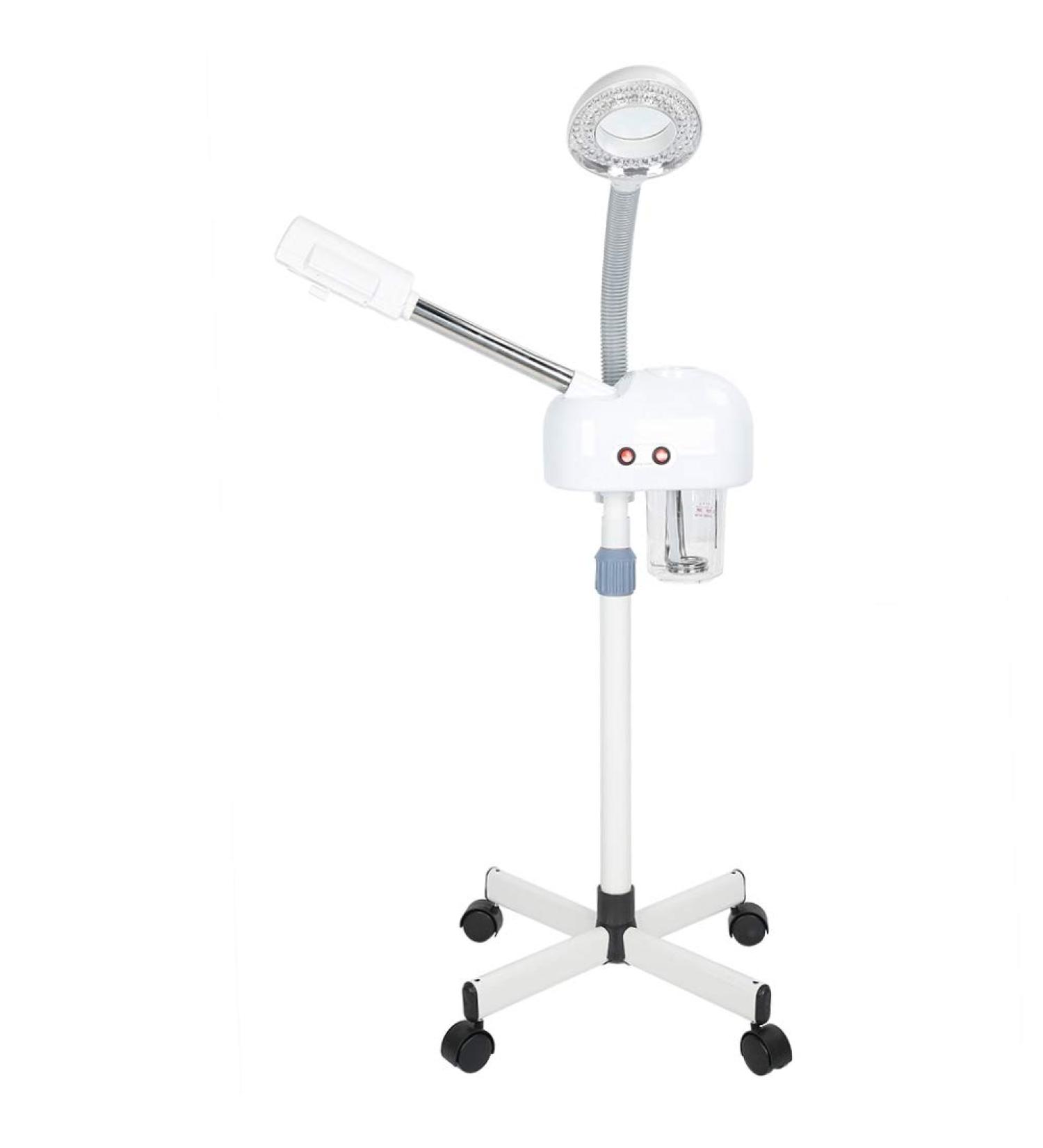 YUYTE Facial Sauna Beauty Device Facial Steamer with LED Lamp and 5X Magnifying Glass Nano Ionic Hot Steam Cleaner with Four Holders for Beauty and Skin Care - Buy Online on GoSupps.com