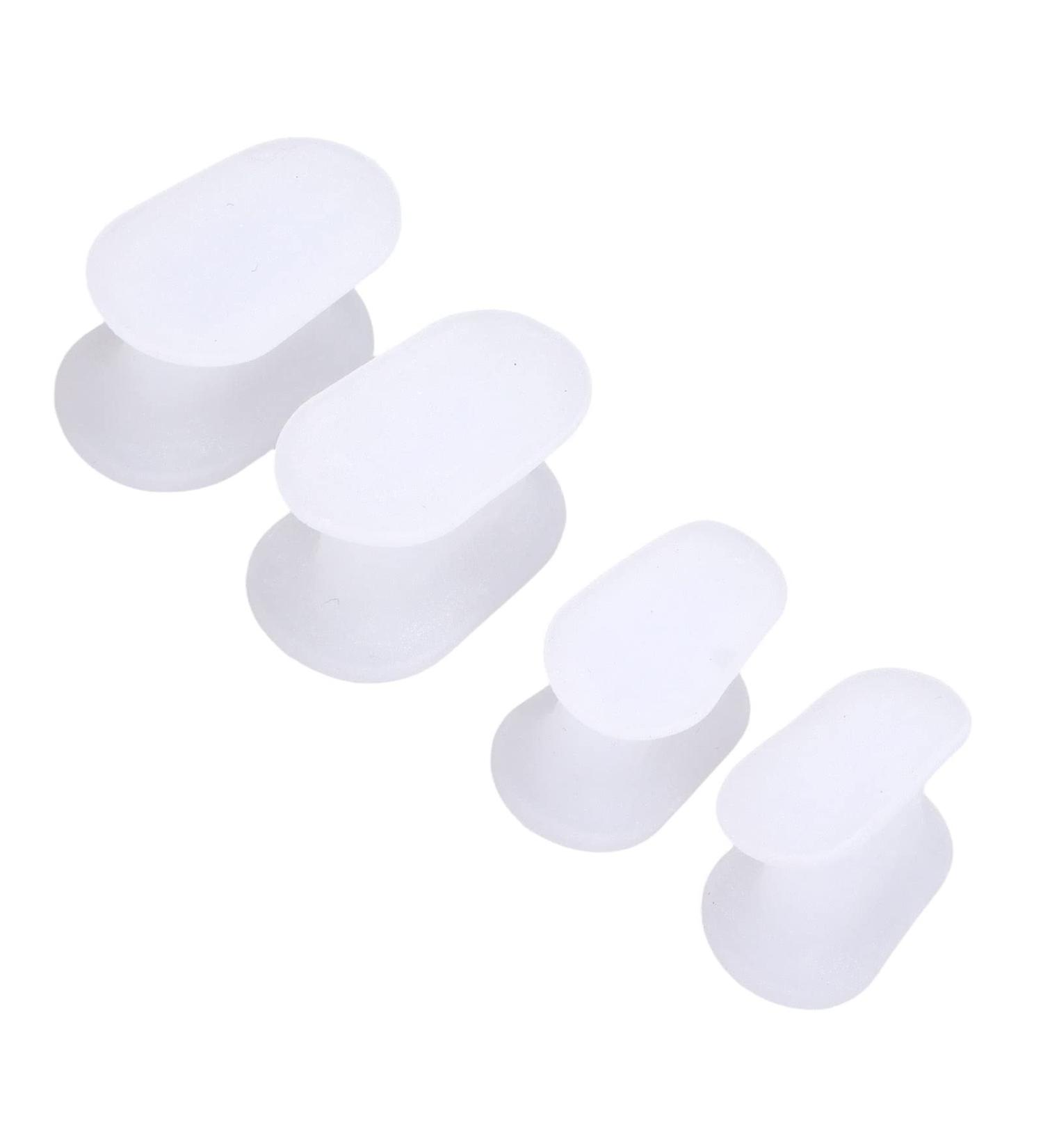 Silicone Gel Toe Separators - Hammer Toe Corrector for Corns & Calluses - 8 Pairs (S/L) - Men & Women - Buy Online on GoSupps.com