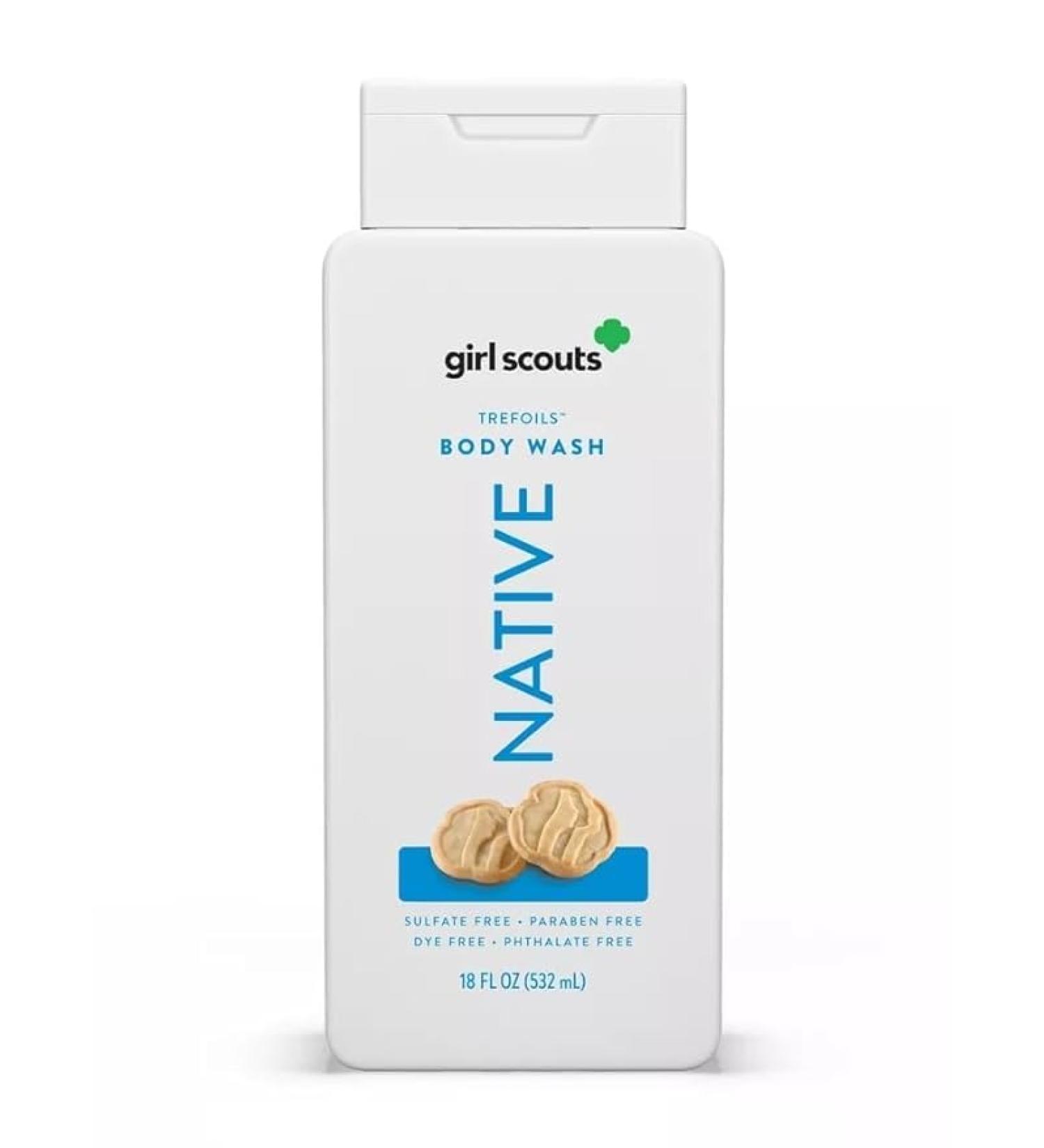 Generic Girls Scout New Limited Edition Collection Body Wash By Native 18 FL OZ (Trefoils)