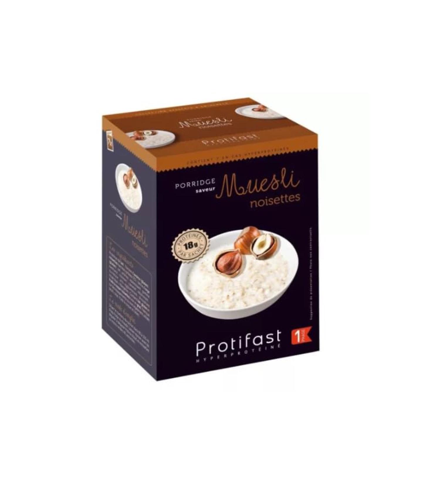Protifast - Porridge saveur muesli noisettes