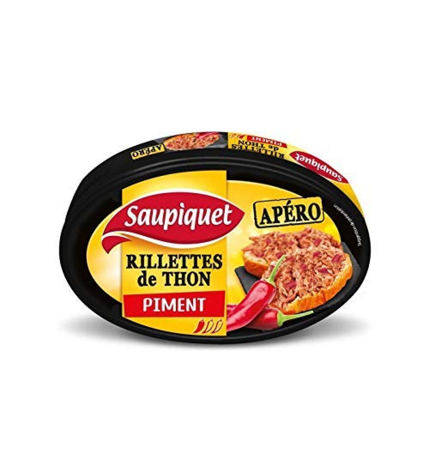 SAUPIQUET - Tuna Rillettes with a Spicy Note 115G - Pack of 4 - free delivery