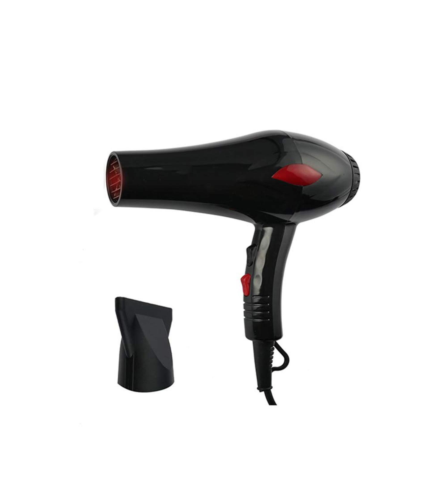 Pro Salon Grade Fast Drying Hair Dryer Ionic and Infrared Heat hairdryer 2000W Long Cord & Hang up Loop 2.8m 2 Heat Settings 3 Speed settingsConcentrator Nozzle Black Small Gift - Buy Online on GoSupps.com