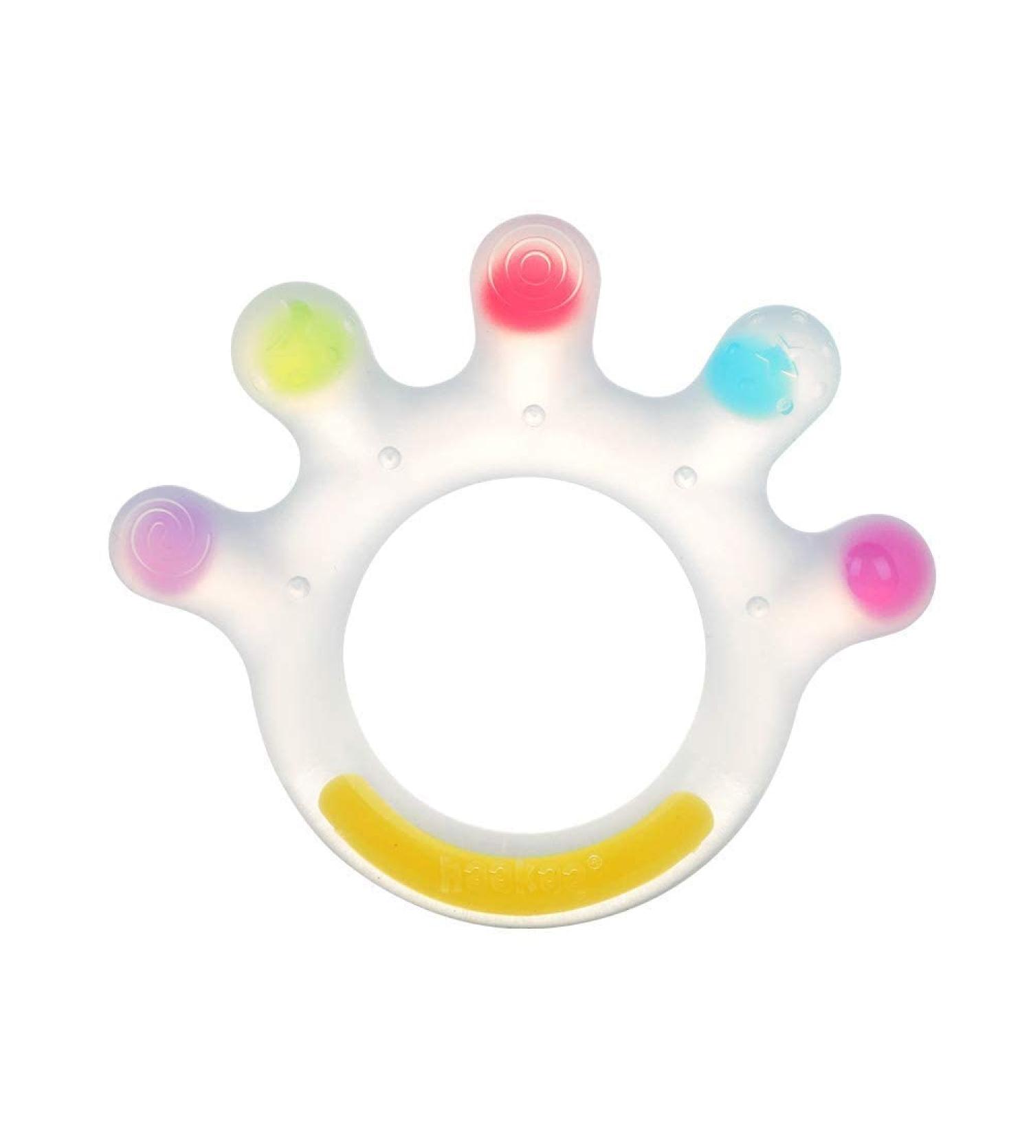 haakaa Baby Teethers Toys Baby Teething Toys for Babies Silicone New Palm and Ferris Wheel Teethers Combo Soft Baby Sensory Toys  Teething Pain and Itching Gums  BPA Free  3m+  2 pcs
