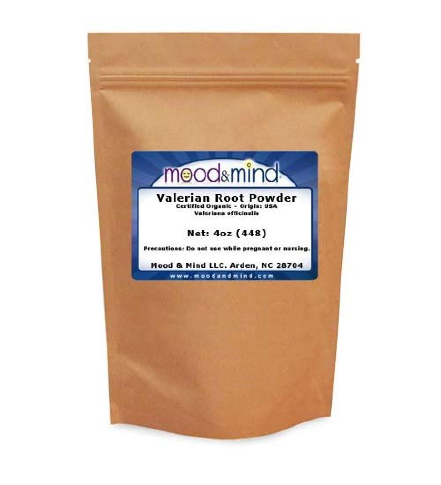 Mood & Mind Organic Valerian Root Powder (4oz)