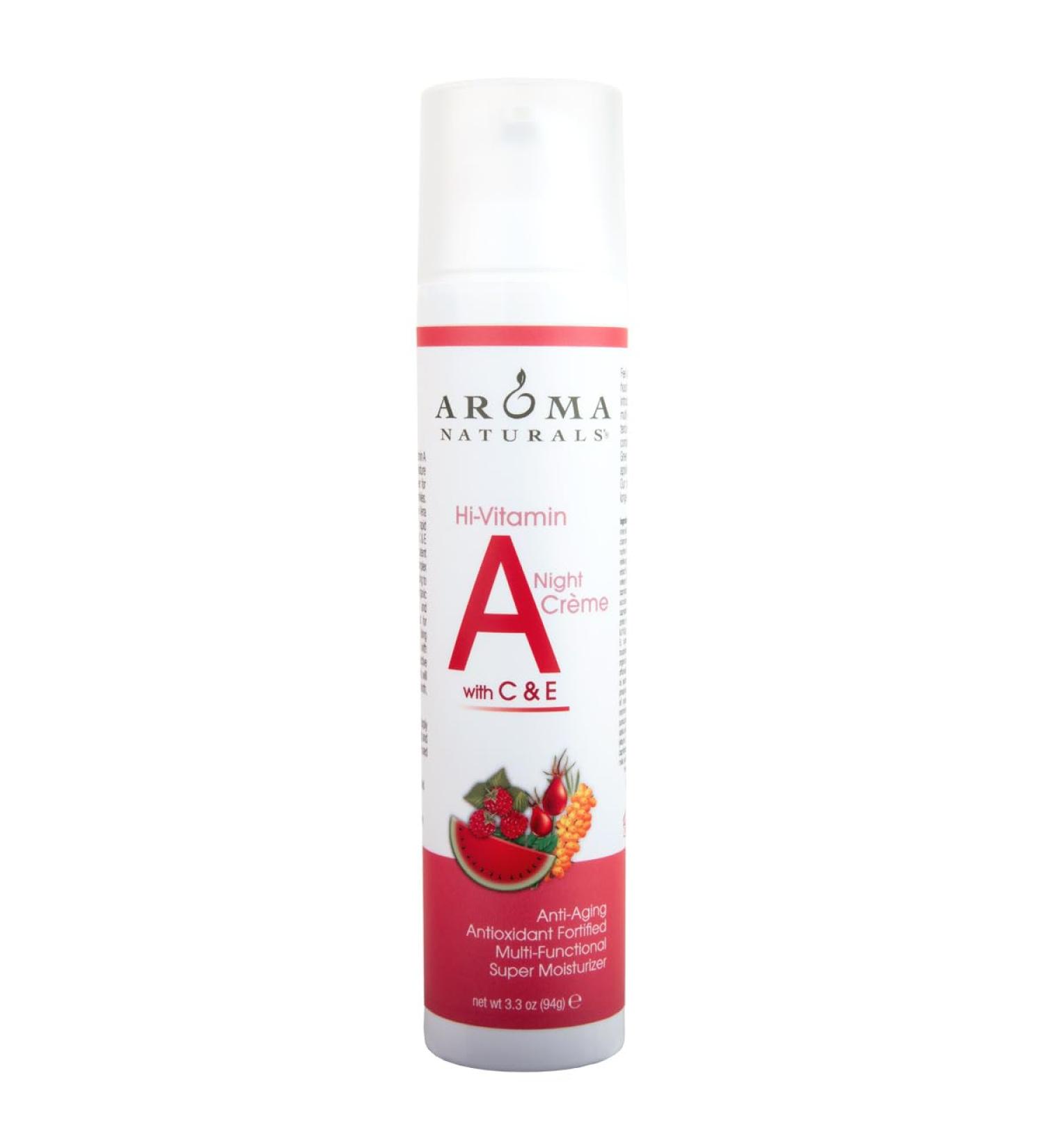 Aroma Naturals Vitamin A plus C and E Vitamin Cream 3.3 Ounce