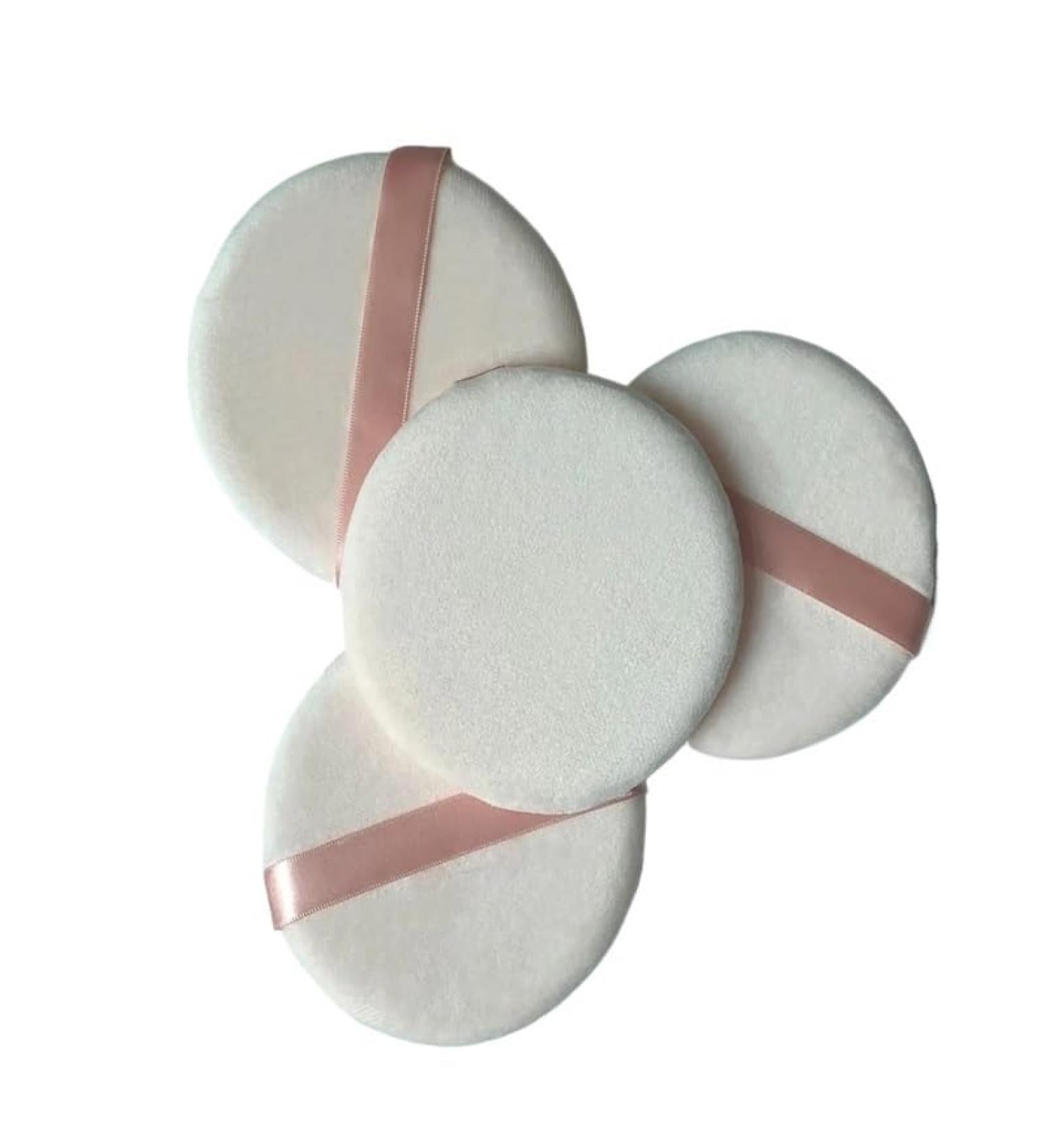 4 large make-up sponge puffs for a softer face (Color : WHITE) - Buy Online on GoSupps.com