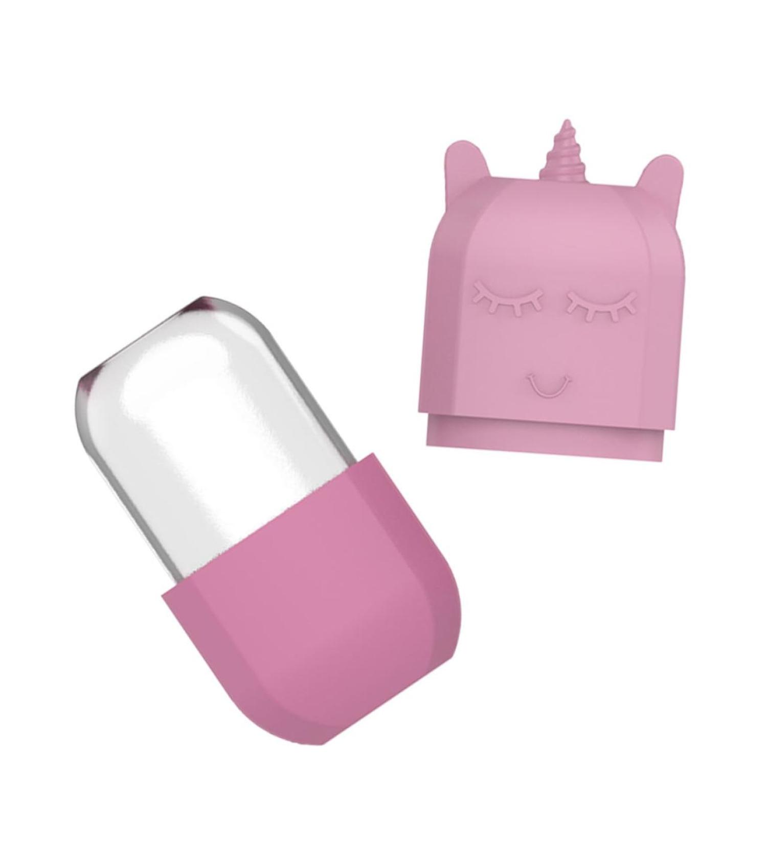 Unicorn Ice Tray Face Massager | Silicone Ice Roller for Skin Care | Facial Roller Tool - Pink 10.7x5.4x5CM - Buy Online on GoSupps.com