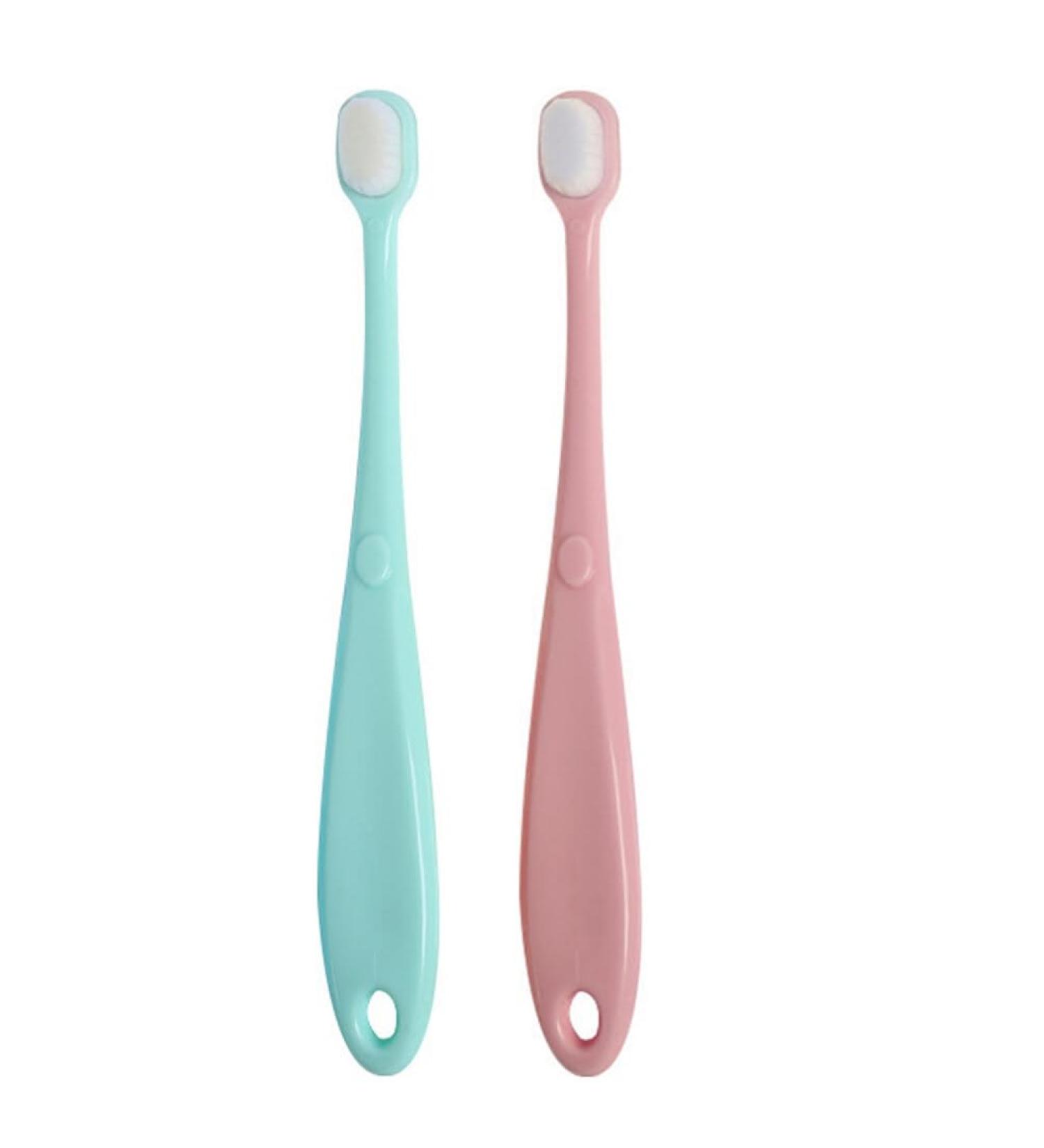 Toddmomy 2pcs Toothbrush Baby Shower Infant Toddler Tooth Brush Tooth Cleaning Brush Pp Newborn Soft Fur