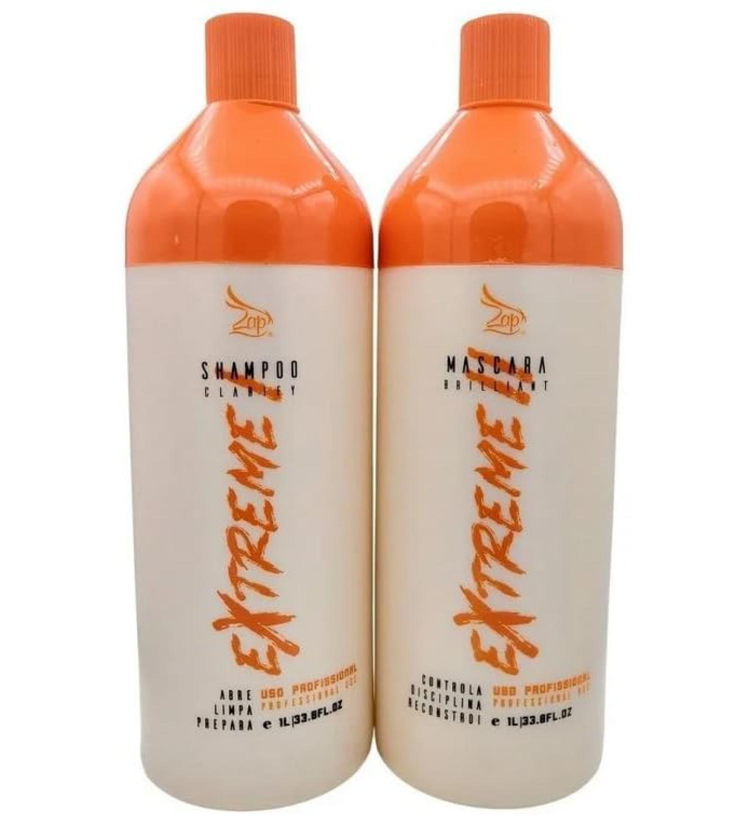 Zap Extreme Brazilian Mascara Progressive Professional Keratin Treatment Without Formaldehyde 1L