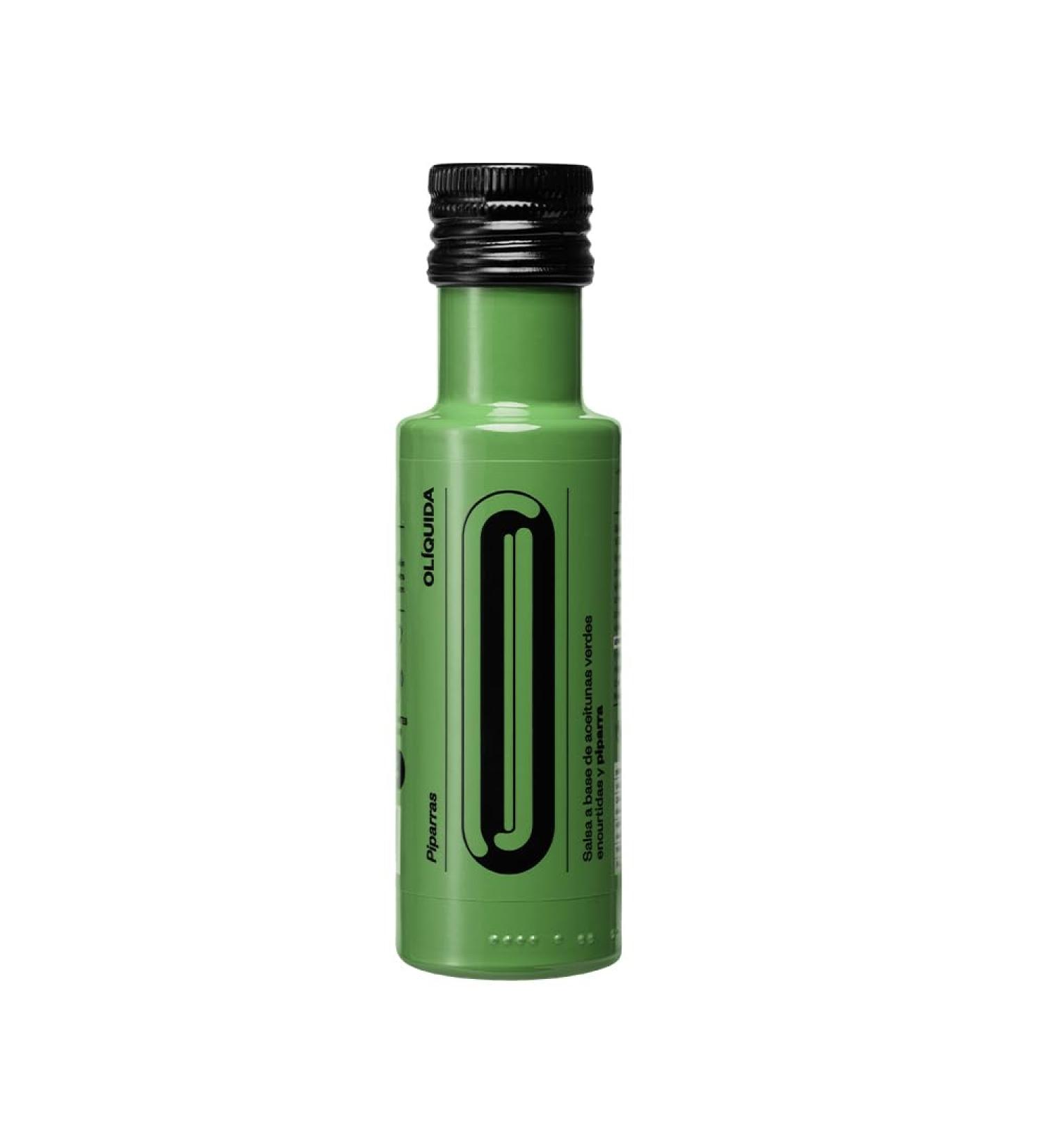 Hot Sauce. Sauce based on green olives and Piparra. Marinated green olive juice with a touch of piparras. OLIQUIDA is a new sauce created for olive lovers. 100 ml container - Buy Online on GoSupps.com