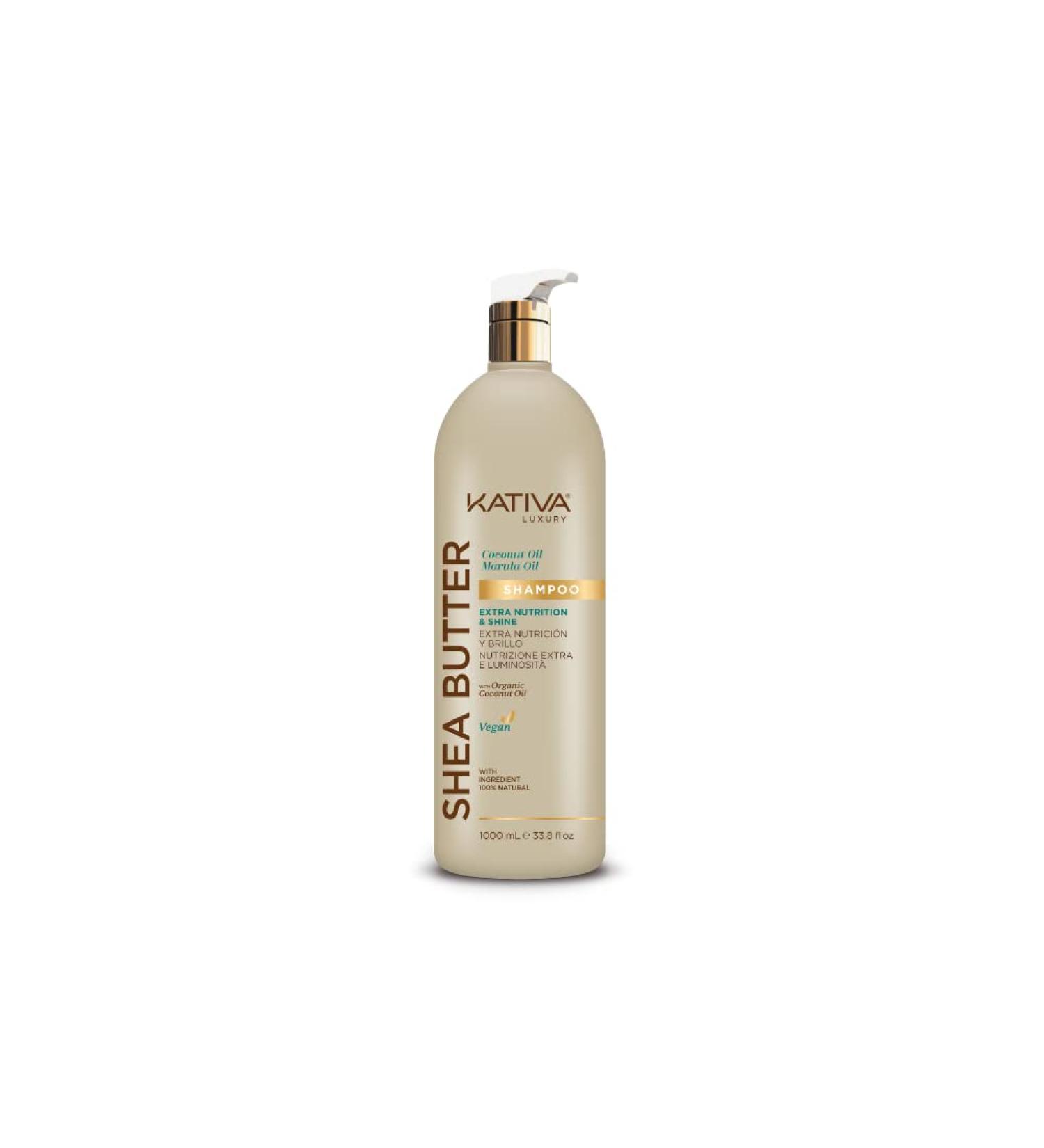 SHEA BUTTER coconut & marula oil shampoo 1000 ml - Buy Online on GoSupps.com