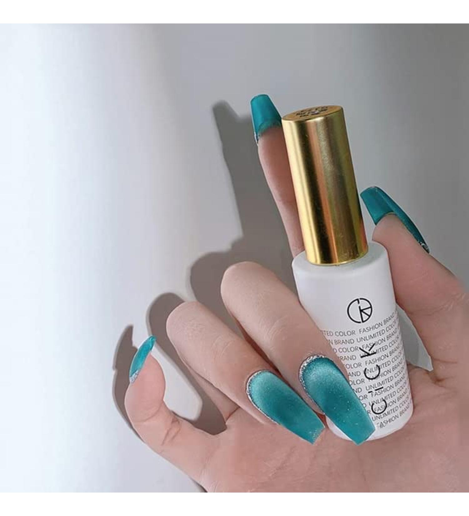 12ml Cat Eye Gel Soak Off Gel Nail Polish Blue Nail Varnish UV LED Gel for Nail Art Easy Coloring Manicure Tool - (Color: Blue) - Buy Online on GoSupps.com